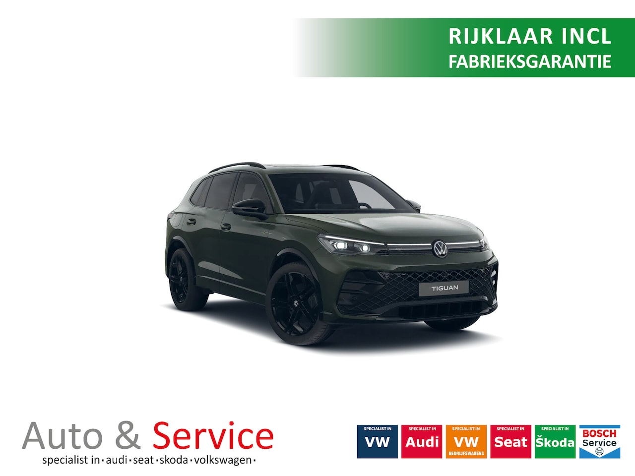 Volkswagen Tiguan - 1.5 eHybrid R-Line Business - Black - IQ - Assist Plus - Trekhaak - - AutoWereld.nl