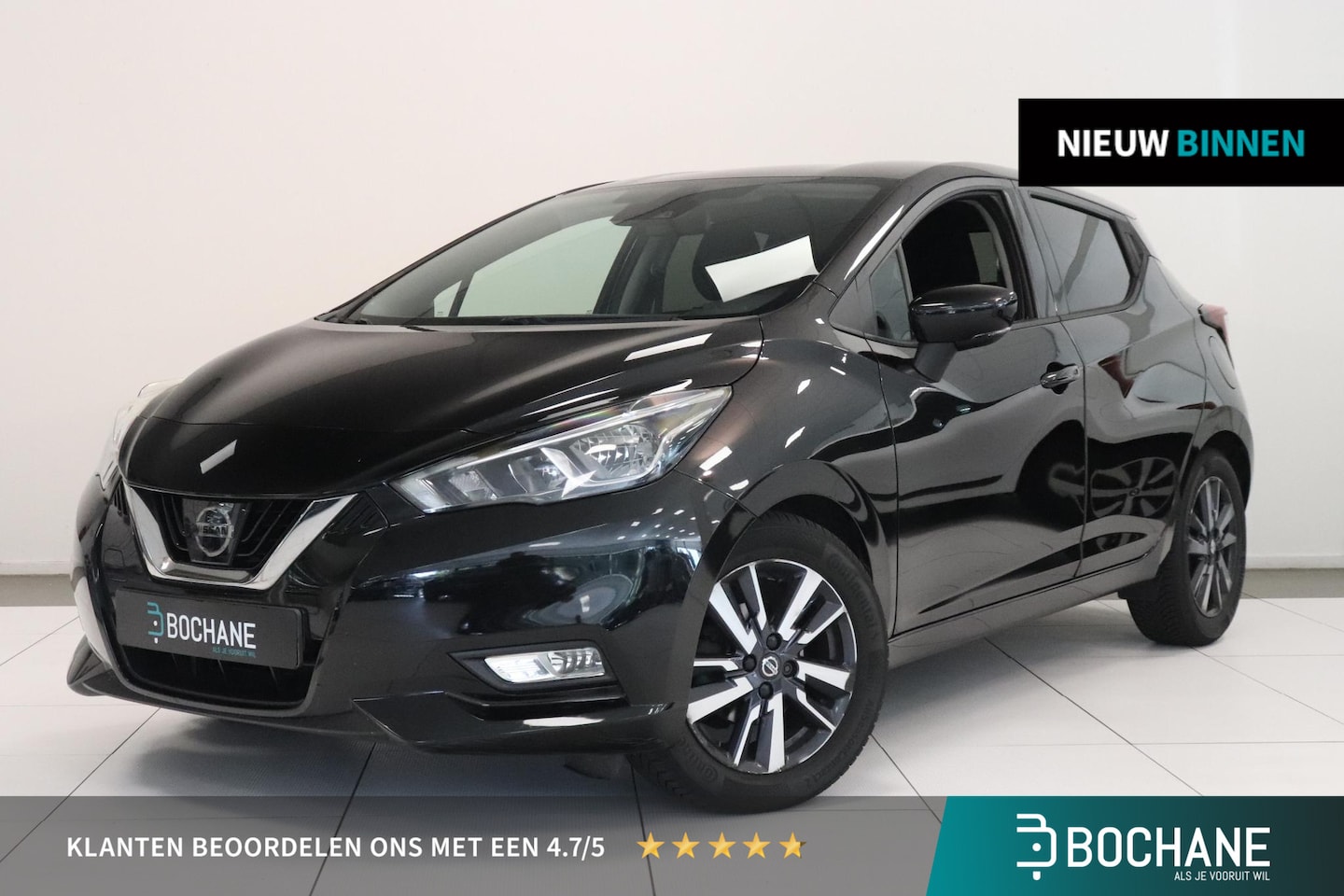 Nissan Micra - 0.9 IG-T N-Connecta | Climate control | Parkeersensor | All season | Key-less | Navigatie - AutoWereld.nl