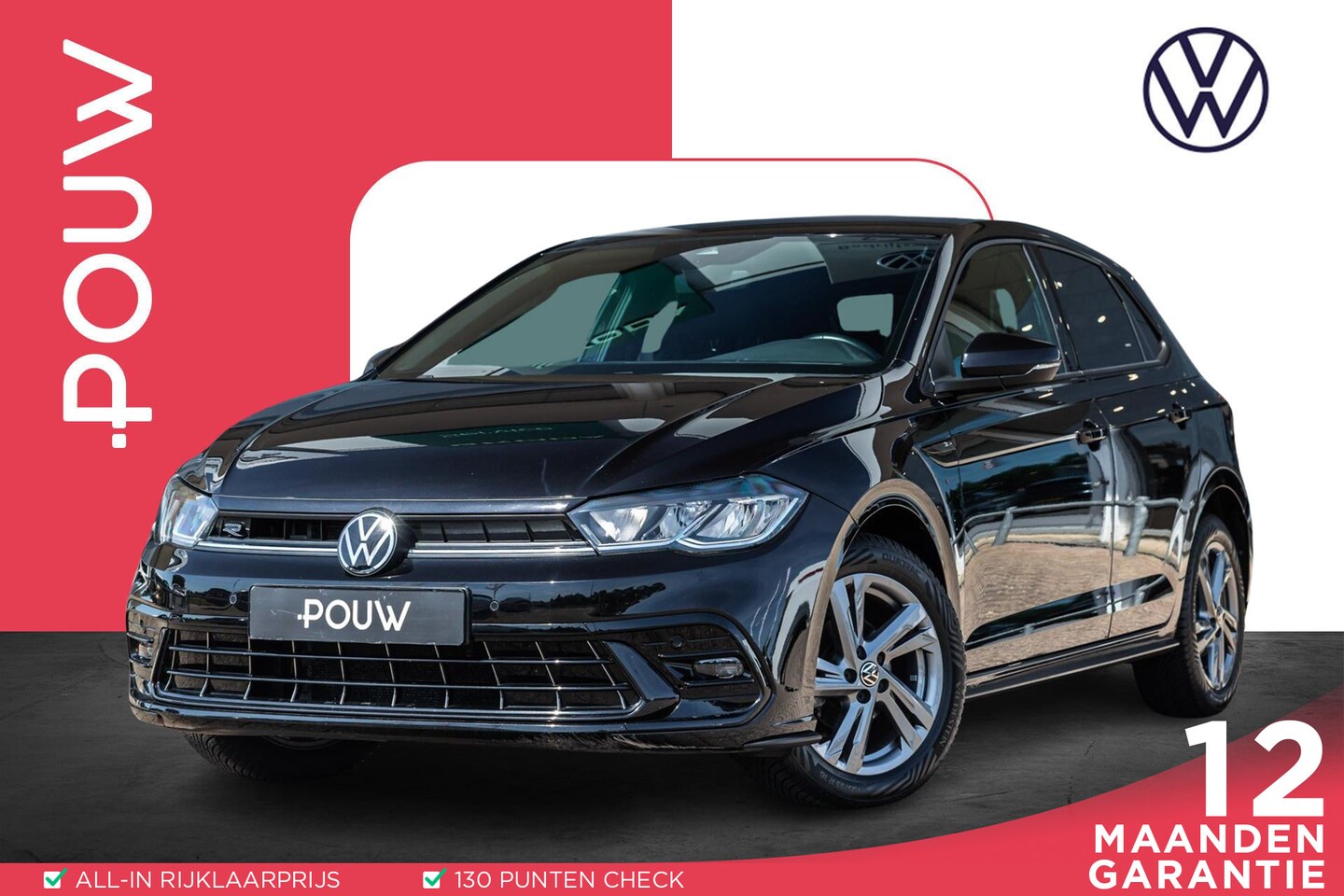 Volkswagen Polo - 1.0 TSI 95pk R-Line | Carplay | PDC | Adaptive Cruise | Climate Control - AutoWereld.nl