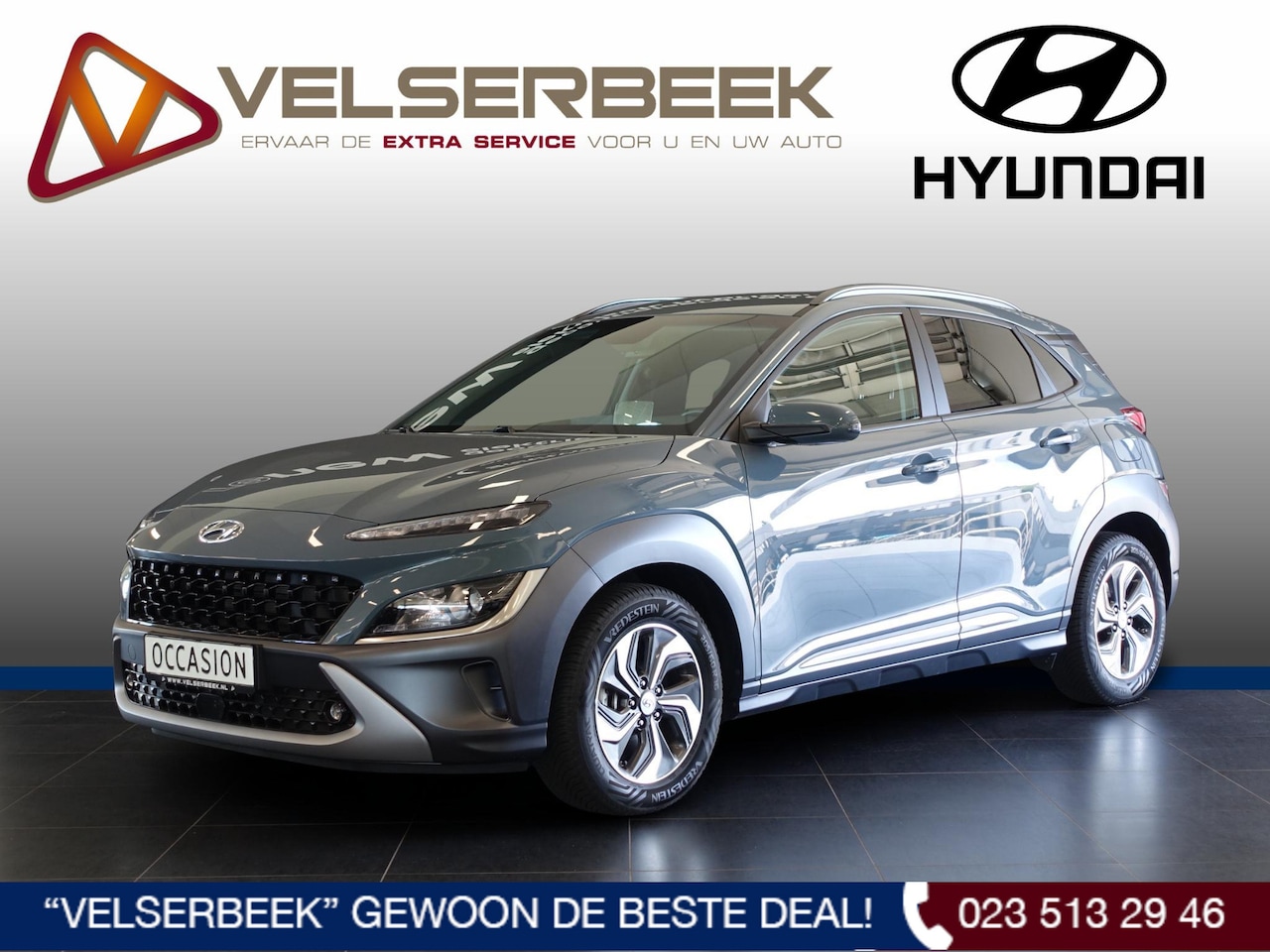 Hyundai Kona - 1.6 GDI HEV Fashion *Automaat/Carplay/LMV * - AutoWereld.nl