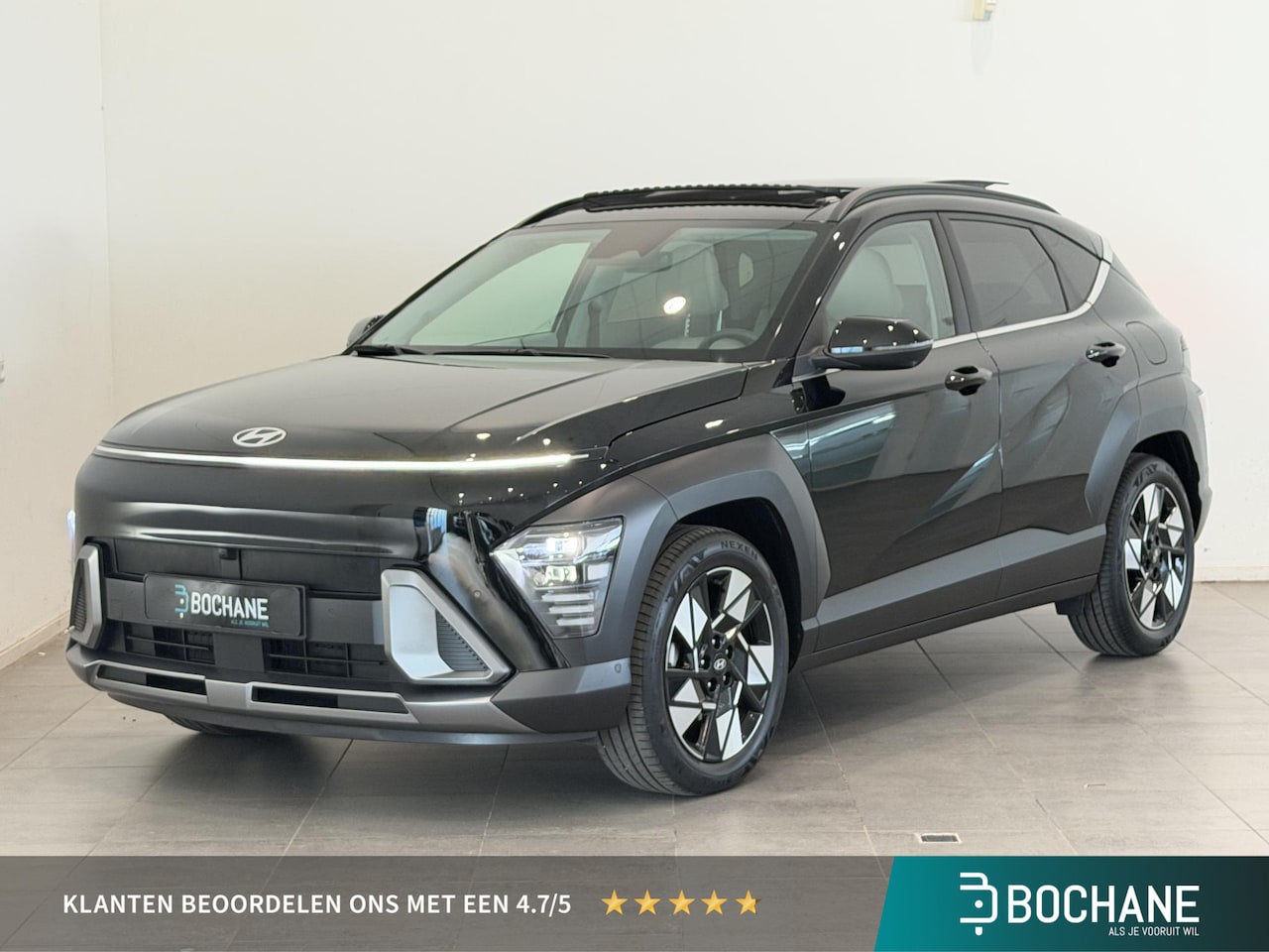 Hyundai Kona - 1.6 GDI HEV Premium Sky | Schuif-kanteldak | Leder | 360 Graden Camera | Stoel-, Stuurverw - AutoWereld.nl