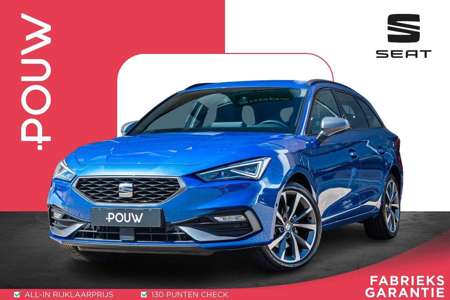 SEAT Leon Sportstourer - 1.5 TSI 204pk e-Hybrid FR PHEV First Edition | SoH 94% | Trekhaak | Stoel memory | Camera - AutoWereld.nl