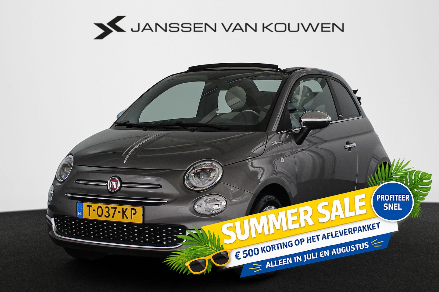 Fiat 500 C - 1.0 Hybrid Dolcevita Climate Control Apple CarPlay 15" LMW - AutoWereld.nl