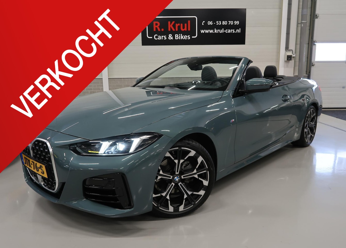 BMW 4-serie Cabrio - 420i High Executive M-Sport Sportstoelen Camera Curved dash Navigatie Airco-ecc 19 inch Sp - AutoWereld.nl