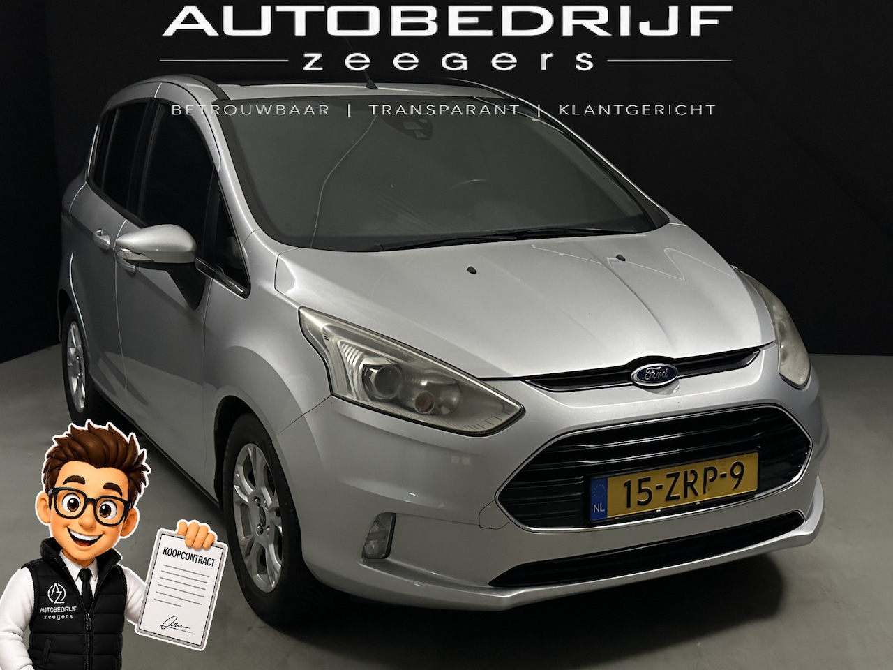 Ford B-Max - 1.0 EcoBoost Titanium *Well-Kept*AC*Heatseat* - AutoWereld.nl