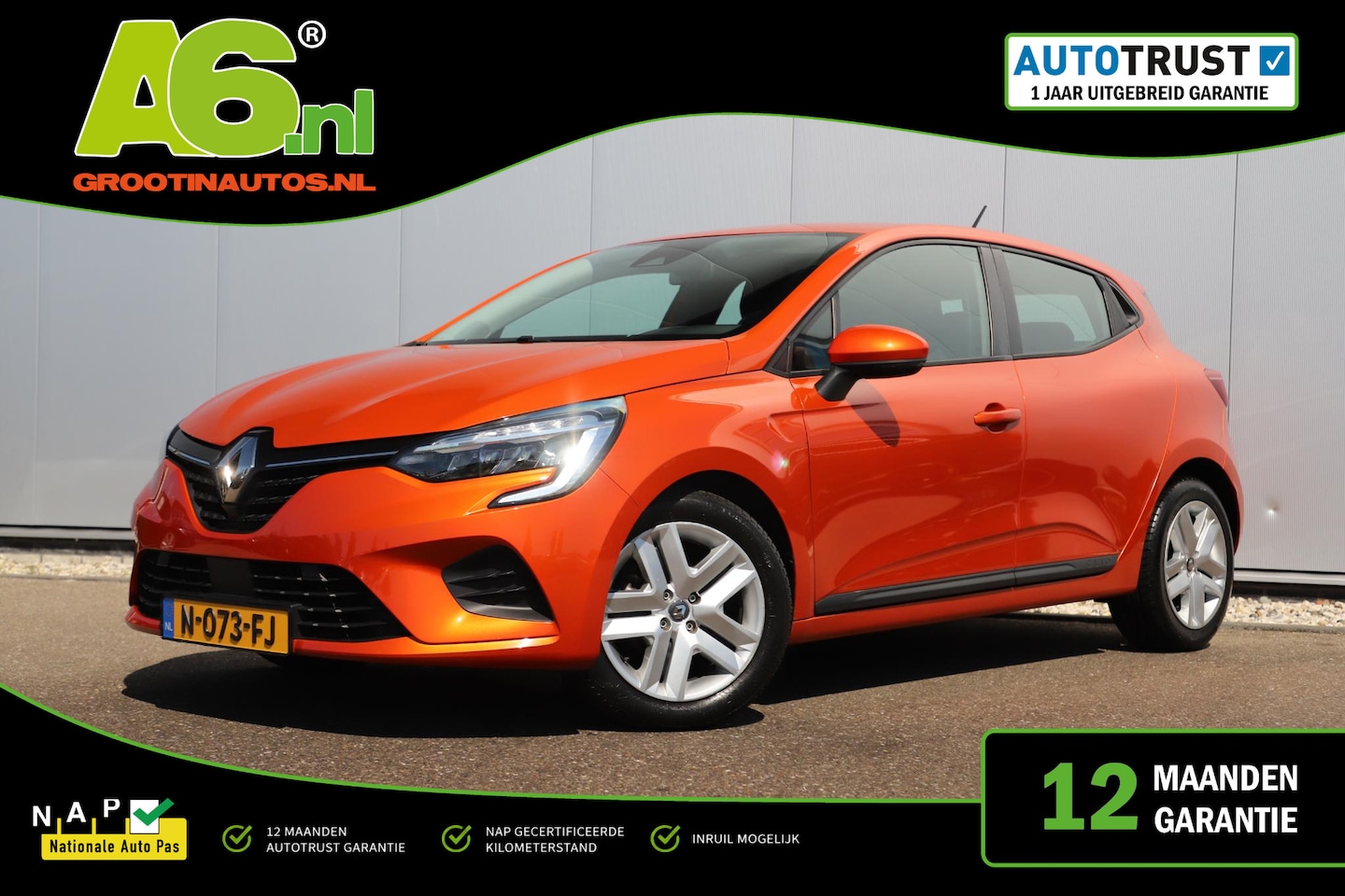 Renault Clio - 1.0 TCe Zen Navigatie Carplay Android Airco Cruise Control Parkeersensor Rijstrooksensor - AutoWereld.nl