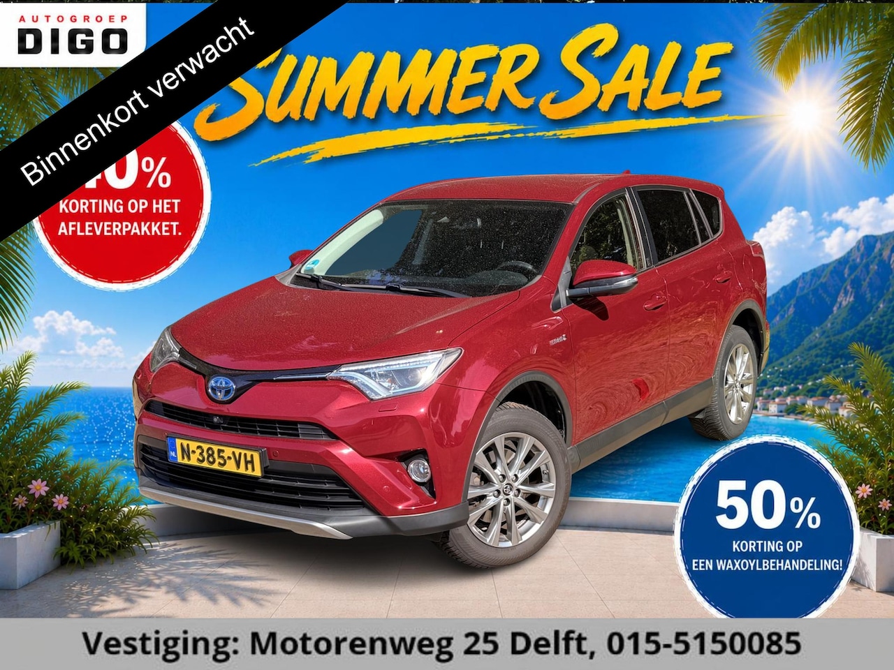 Toyota RAV4 - 2.5 HYBRID AWD DYNAMIC GARANTIE 4-2029! TREKHAAK . PARKEERSENSOREN VOOR & ACHTER . STOEL/S - AutoWereld.nl