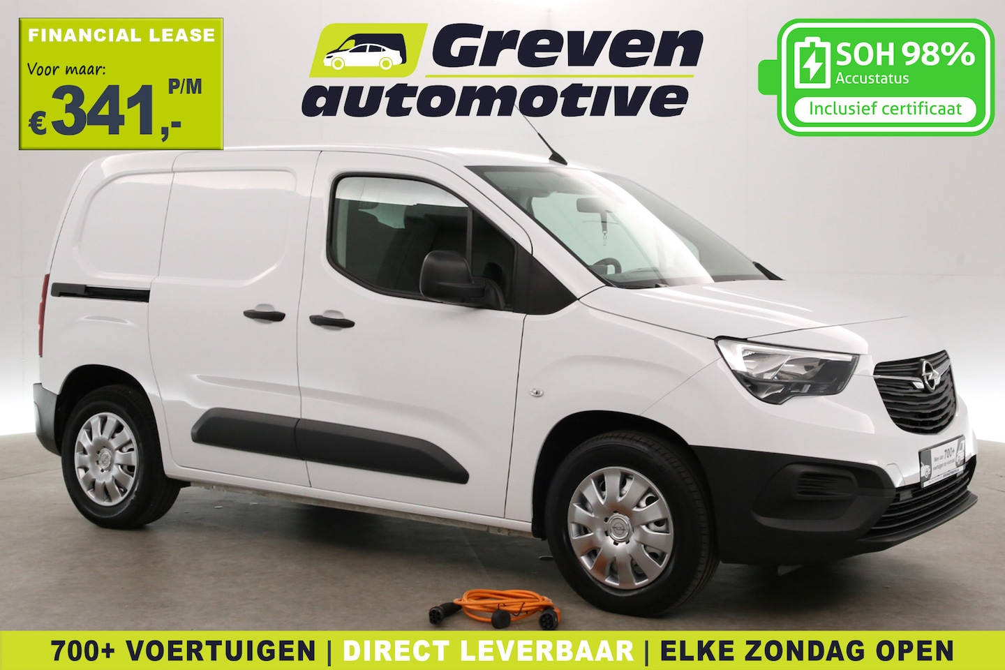 Peugeot e-Partner - Opel e-Combo 50 kWh | Snelladen | SOH 98% | Airco | Cruise | Parkeersens. | Trekhaak - AutoWereld.nl