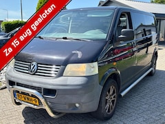 Volkswagen Transporter - 2.5 TDI Dubbele Cabine Zwart Airco 2008