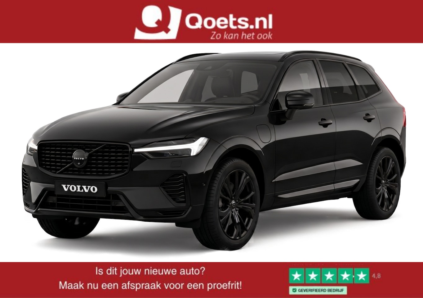 Volvo XC60 - 2.0 T6 Plug-in hybrid AWD Ultra Black Edition Panoramadak - Adaptieve Cruise Control - Sta - AutoWereld.nl