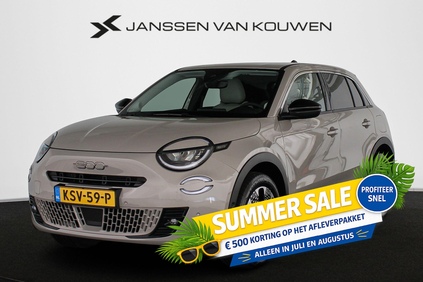 Fiat 600 - 1.2 Hybrid La Prima Leder Stoelverwarming Massage Camera - AutoWereld.nl