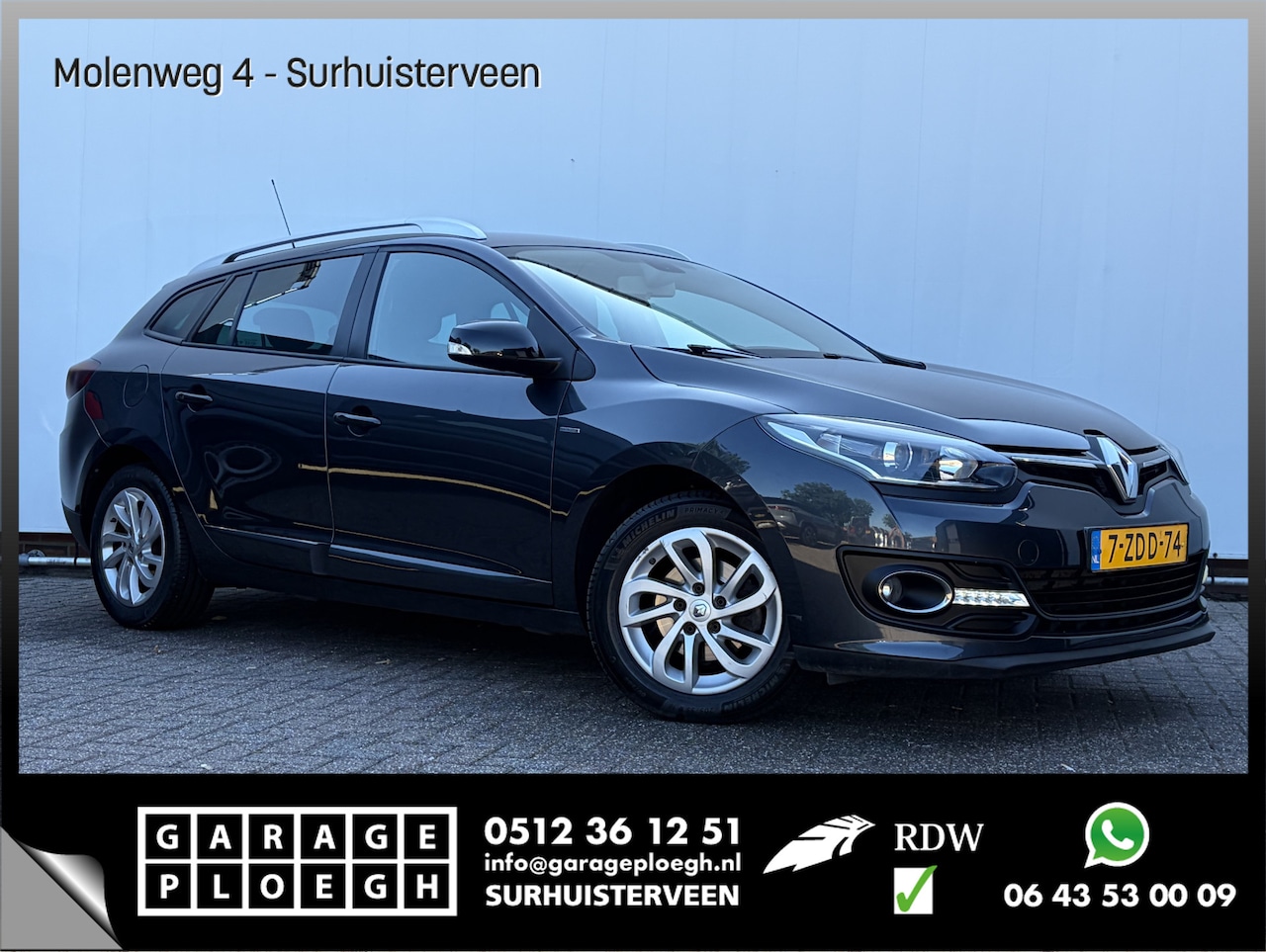 Renault Mégane Estate - 1.5 dCi Limited Trekhaak Nav/Cruise Clima Orig.NL Voll.Onderhouden! - AutoWereld.nl