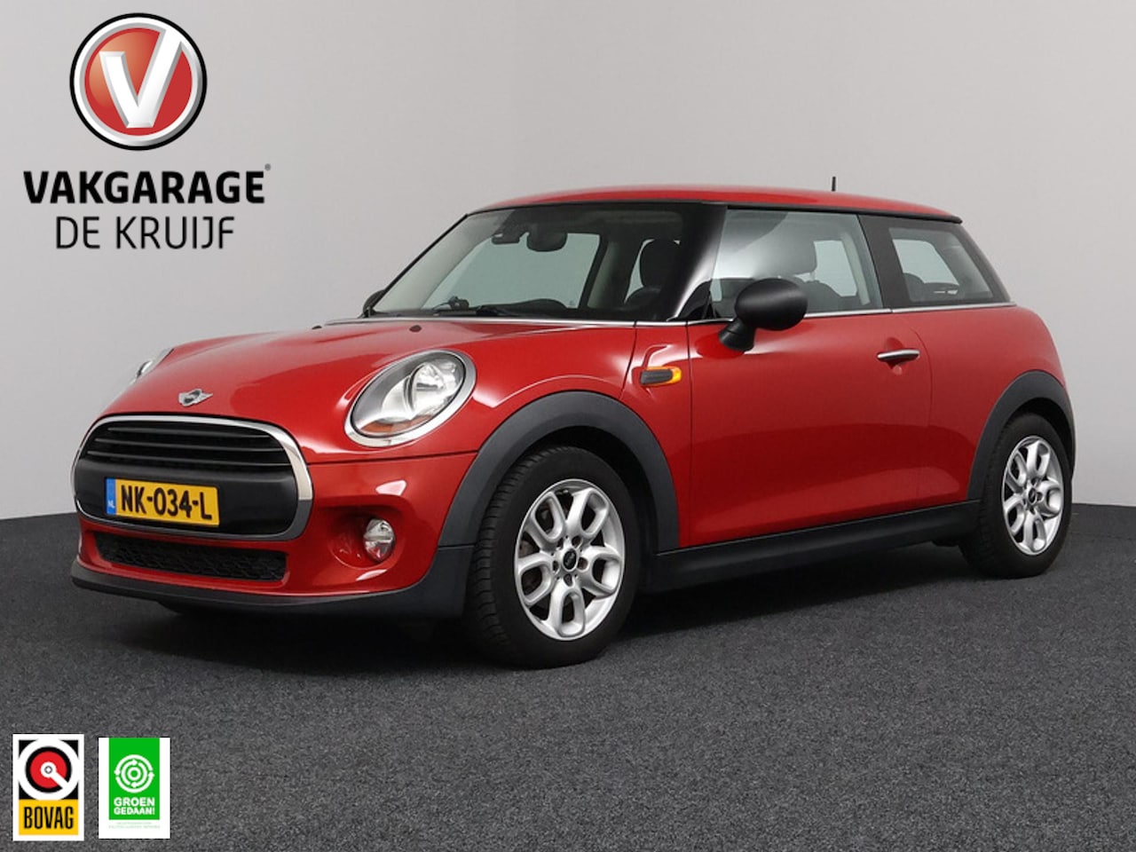 MINI 3-Deurs - 1.2 One | Airco | 16" LMV | Blazing Red II Metallic! - AutoWereld.nl