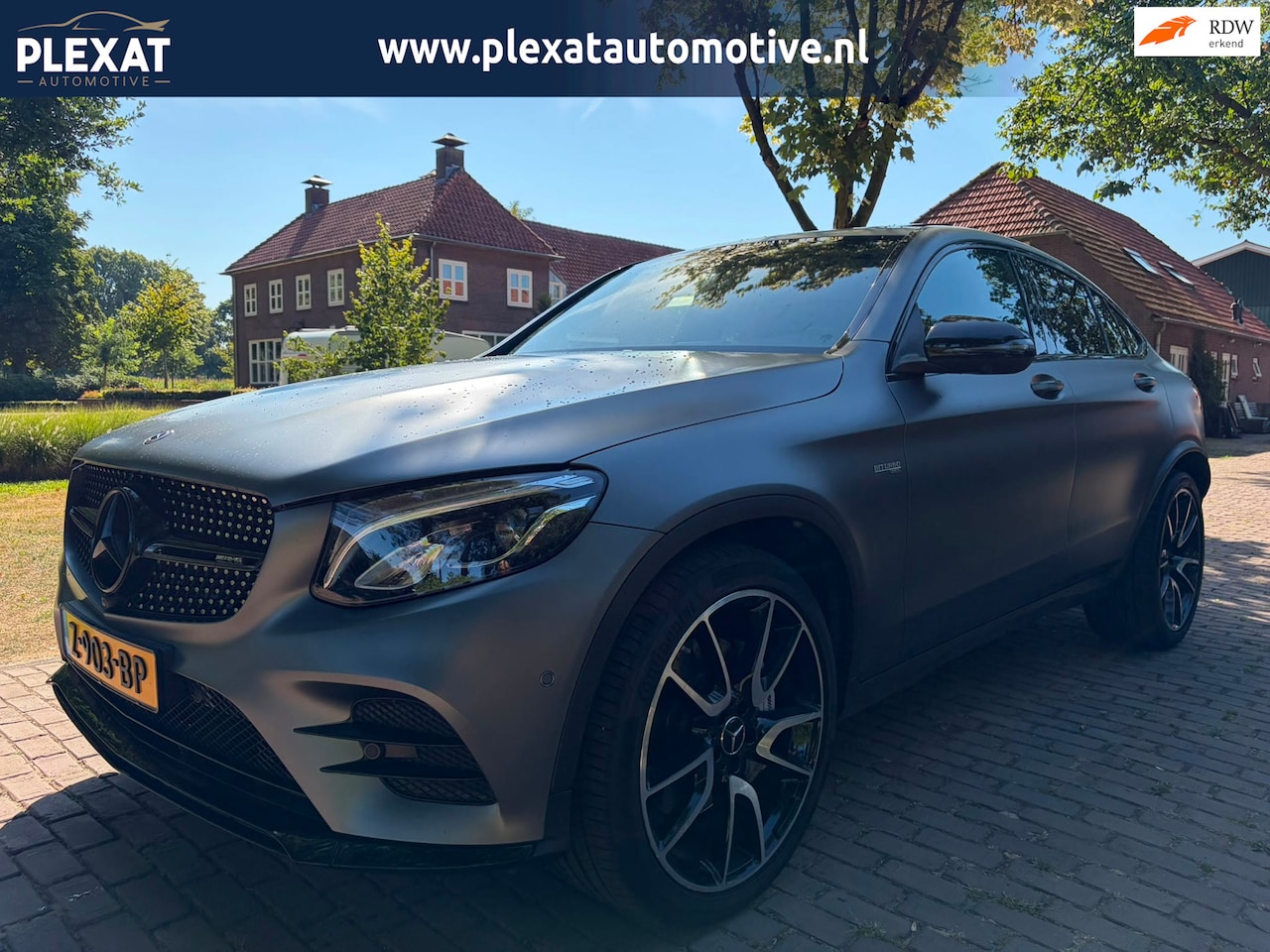 Mercedes-Benz GLC-klasse Coupé - AMG 43 4MATIC Aut. | Panorama | Burmester | Sportuitlaat | Selenite gray | Stoelverwarming - AutoWereld.nl