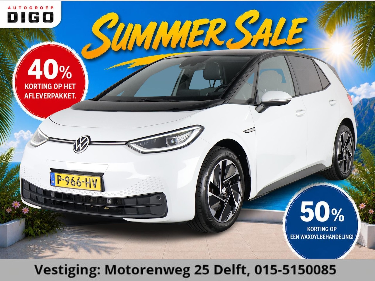 Volkswagen ID.3 - BUSINESS 58 KWH SOD ACCU 89 % GARANTIE 2031* PANORAMADAK. PARELMOER METALLIC. - AutoWereld.nl