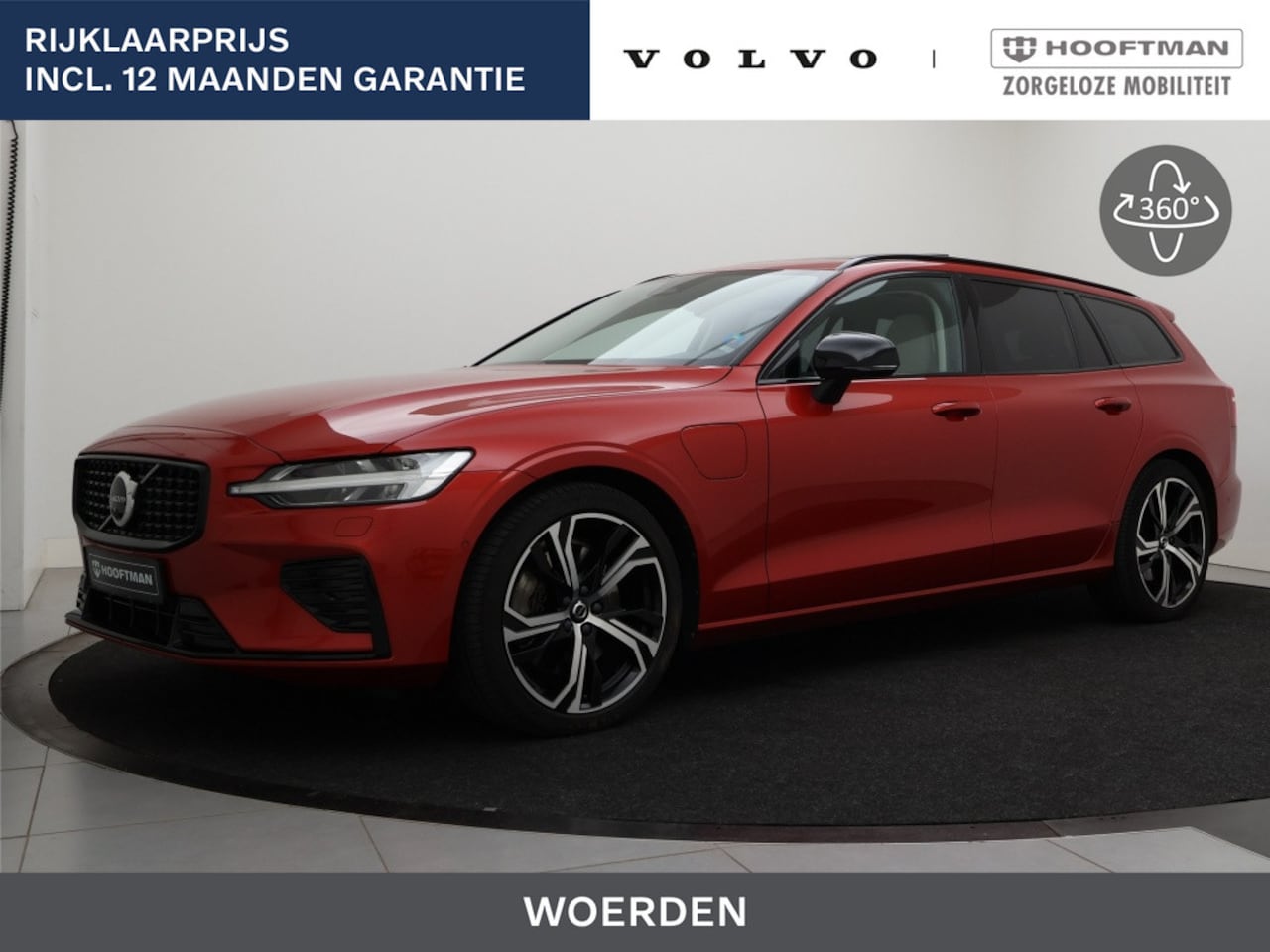 Volvo V60 - T6 PLUG-IN HYBRID LONG RANGE ULTIMATE DARK 19INCH HARMAN KARDON 360GR CAM - AutoWereld.nl