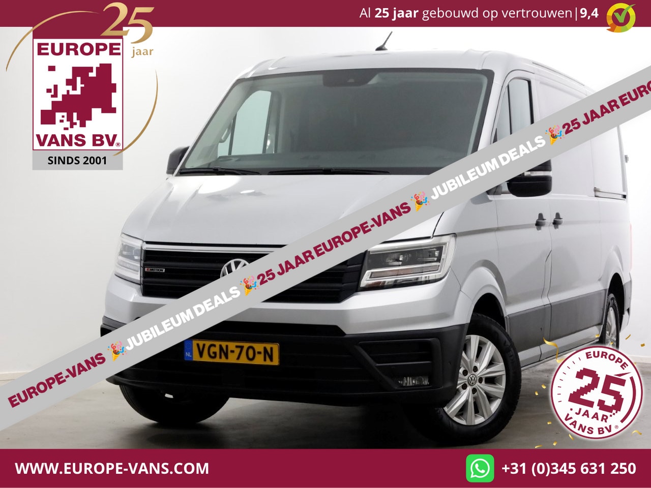 Volkswagen Crafter - 35 2.0 TDI 177pk L3H2 (L2H1) DSG-Automaat 4Motion 4x4 Highline LED/Navi/2x Schuifdeur 08-2 - AutoWereld.nl