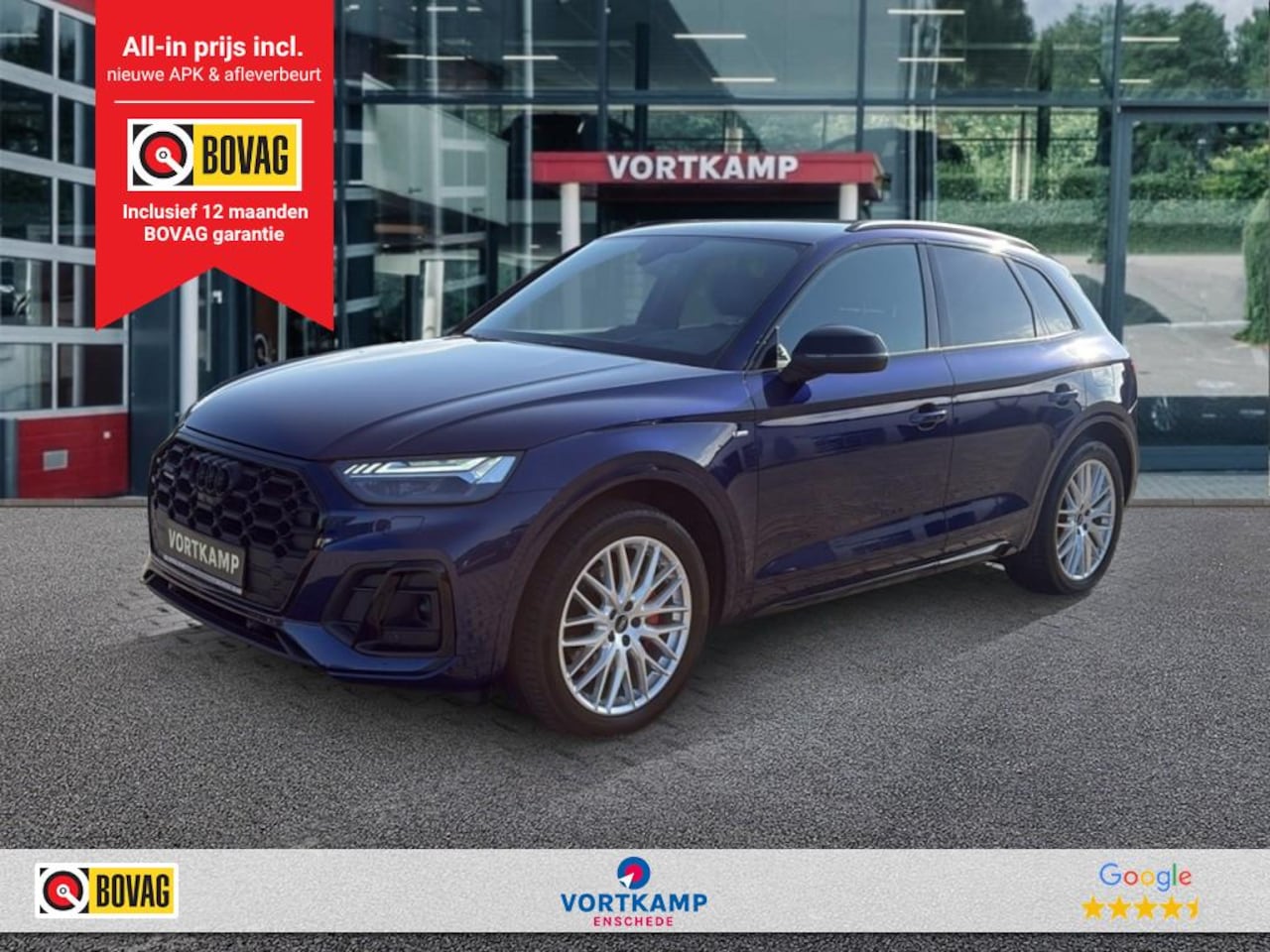 Audi Q5 - 50 TFSIe QUATTRO S-LINE TREKHAAK/LEDER/LUCHTVERING/360CAM/ELEK-KLEP/ACC - AutoWereld.nl
