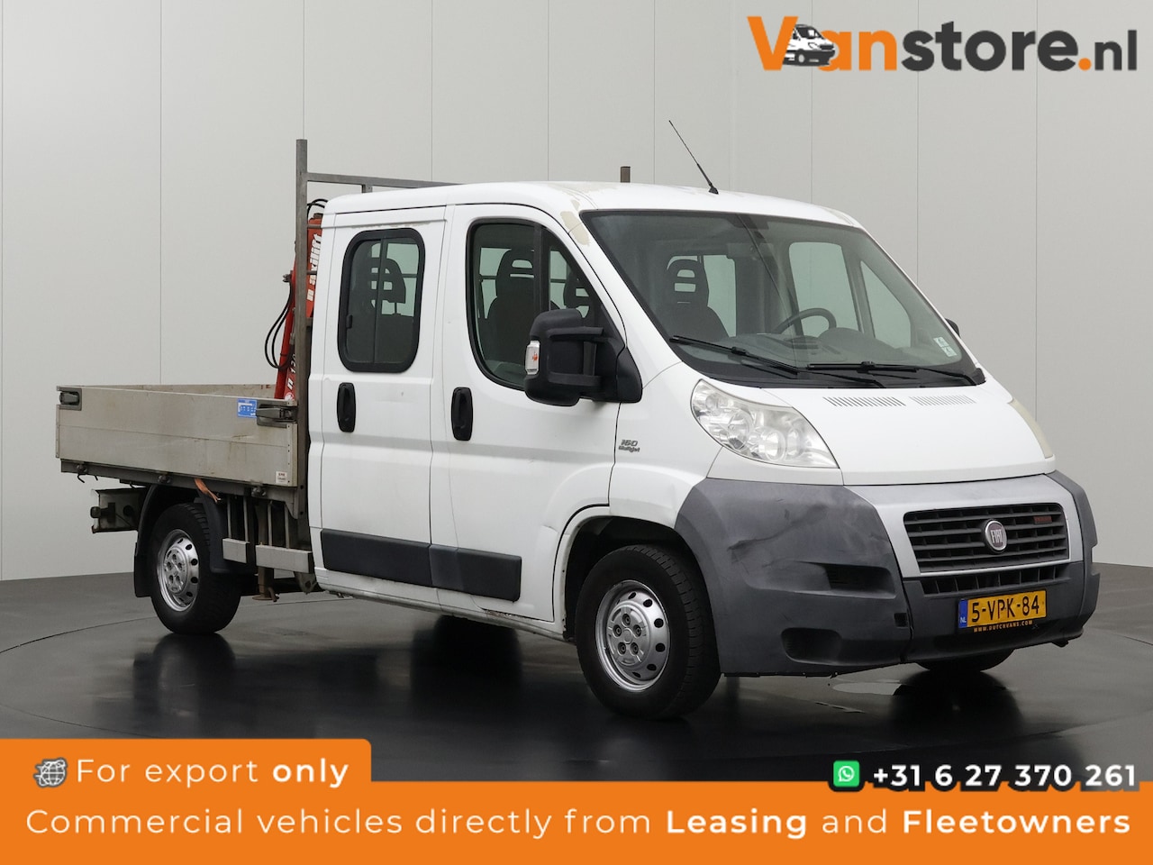 Fiat Ducato - 3.0 MultiJet Dubbele Cabine open laadbak | Kraan | Trekhaak - AutoWereld.nl