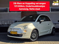 Fiat 500 - 1.2 Lounge|Panoramadak|DB-riem vervangen|Koppeling vervangen|Onderhoudsboekjes|NL-Auto