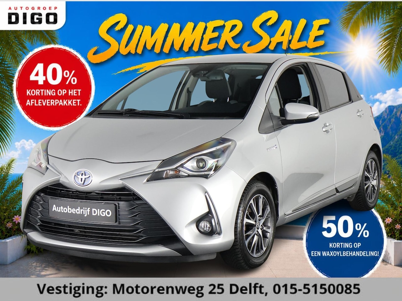 Toyota Yaris - 1.5 Hybrid Y20 EXCLUSIVE EDITION GARANTIE TOT 2030 NAVI.CAMERA.KEYLESS.CRUISE.PDC - AutoWereld.nl