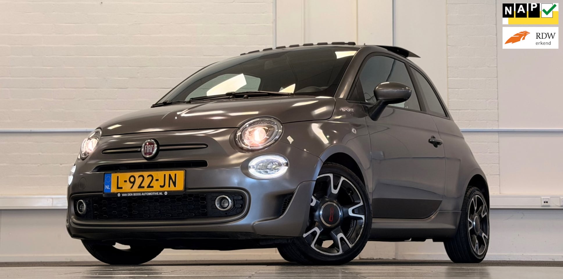 Fiat 500 - 1.0 Hybrid Sport 1e Eigenaar Schuif/kanteldak Navi Leer - AutoWereld.nl
