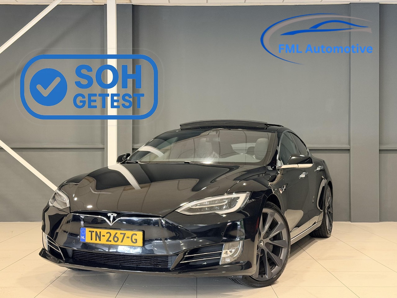 Tesla Model S - 75D Base | Panorama dak | SOH 84% | Leder | - AutoWereld.nl