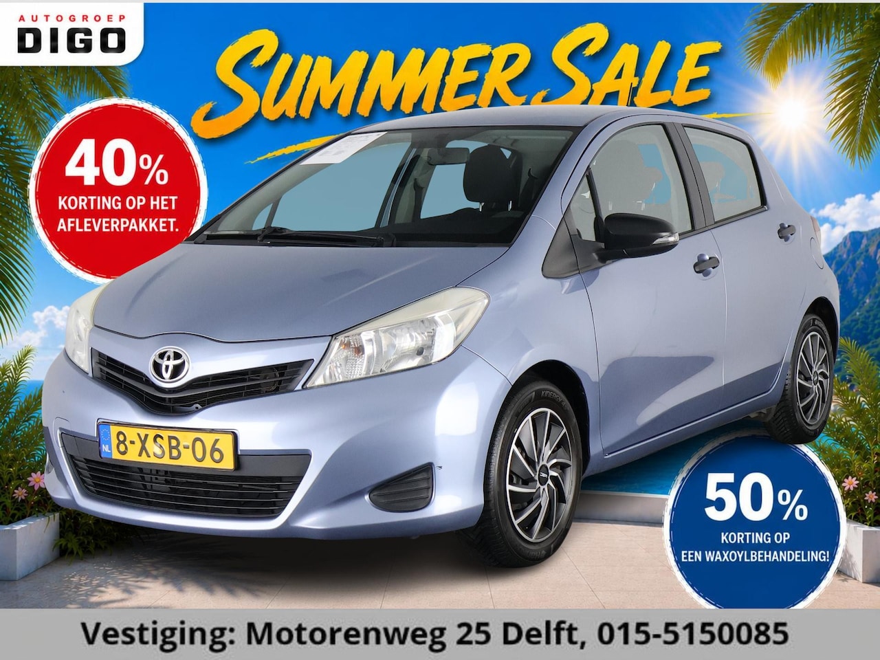 Toyota Yaris - 1.3 VVT-i COMFORT-PACK NIEUW MODEL 2e EIG. AIRCO.CENTRALE VERGR.ELEKTR.RAMEN.SLECHTS 168.0 - AutoWereld.nl