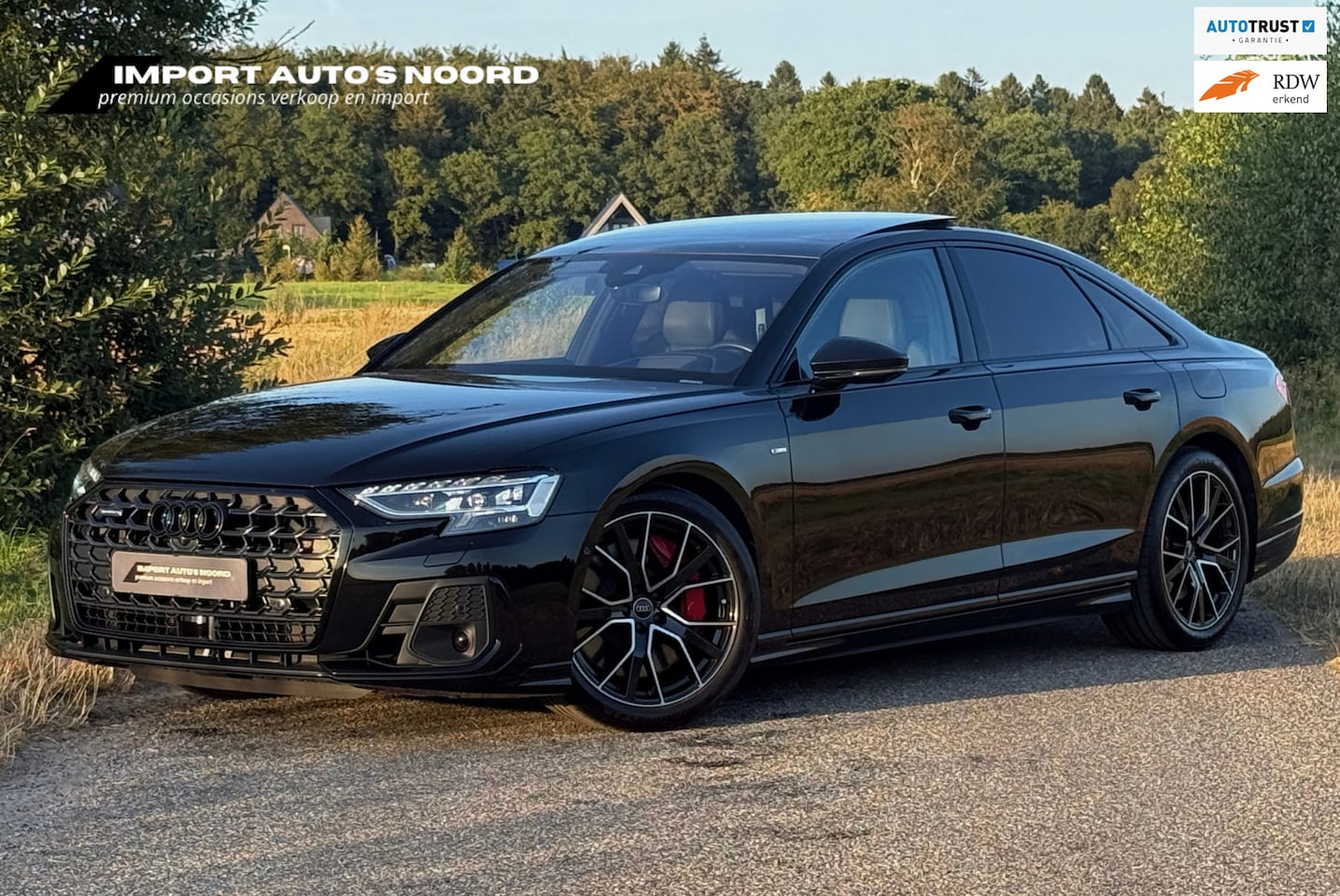 Audi A8 - 60 TFSI e quattro Audi Exclusive 4WS Lucht 360 Pano Massage B&O Headup Softclose Scherm - AutoWereld.nl