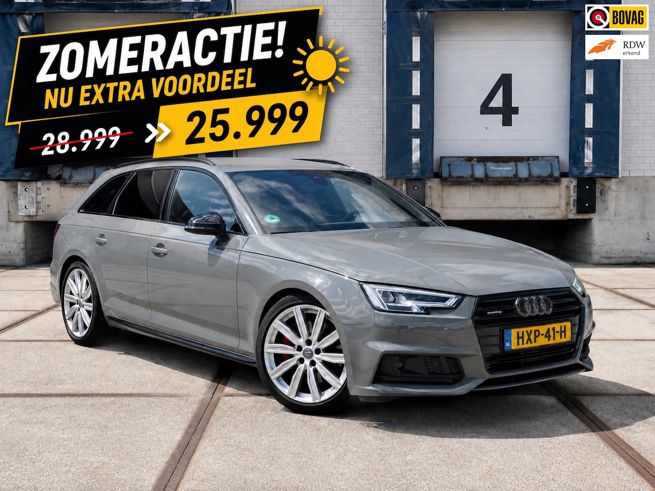 Audi A4 Avant - 2.0TFSI MHEV quattro Sport S line (252PK+GARANTIE+Black Edition) - AutoWereld.nl