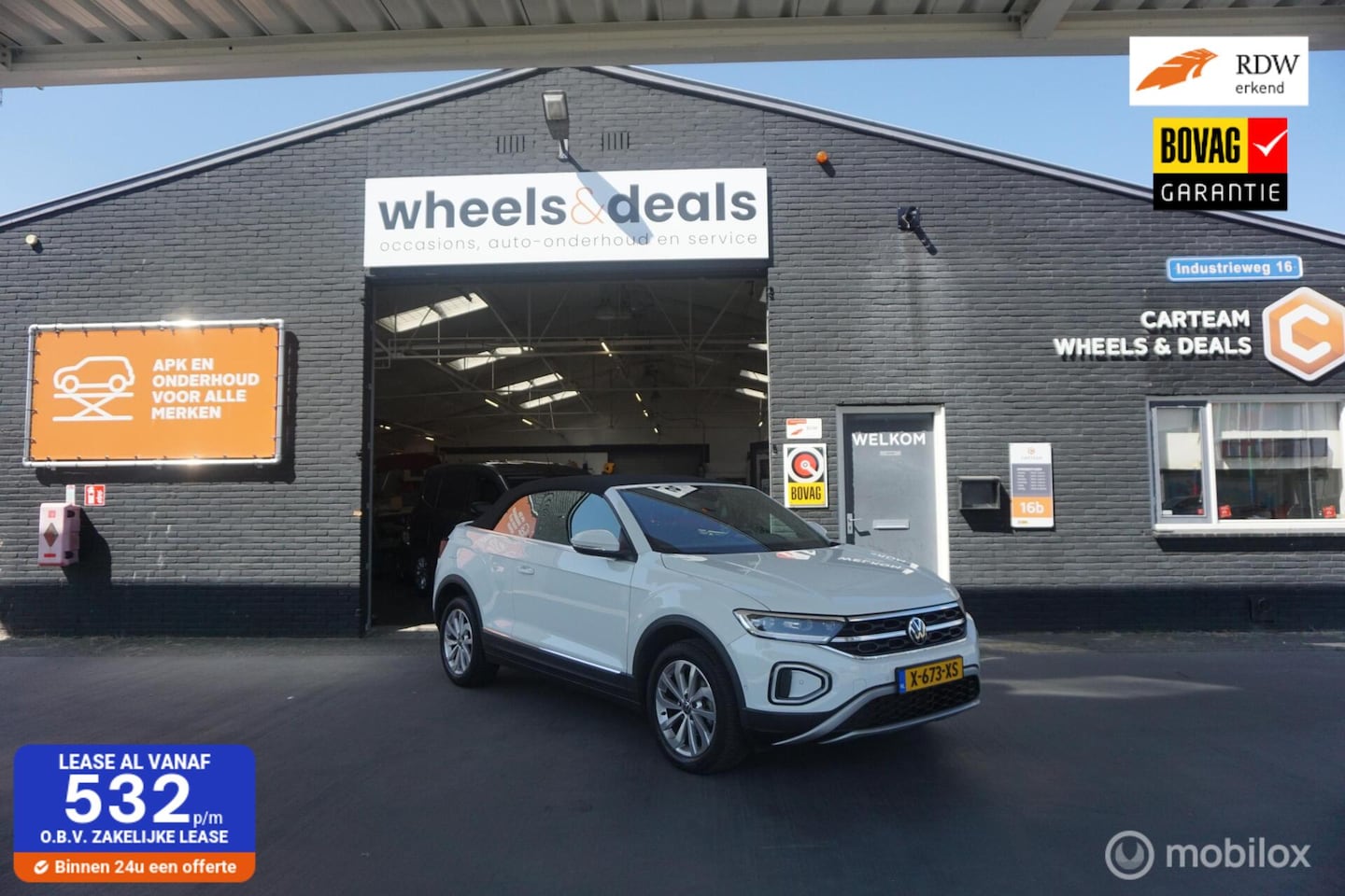 Volkswagen T-Roc Cabrio - 1.5 TSI R-Line 1.5 TSI R-Line ( 1e eigenaar ! ) - AutoWereld.nl