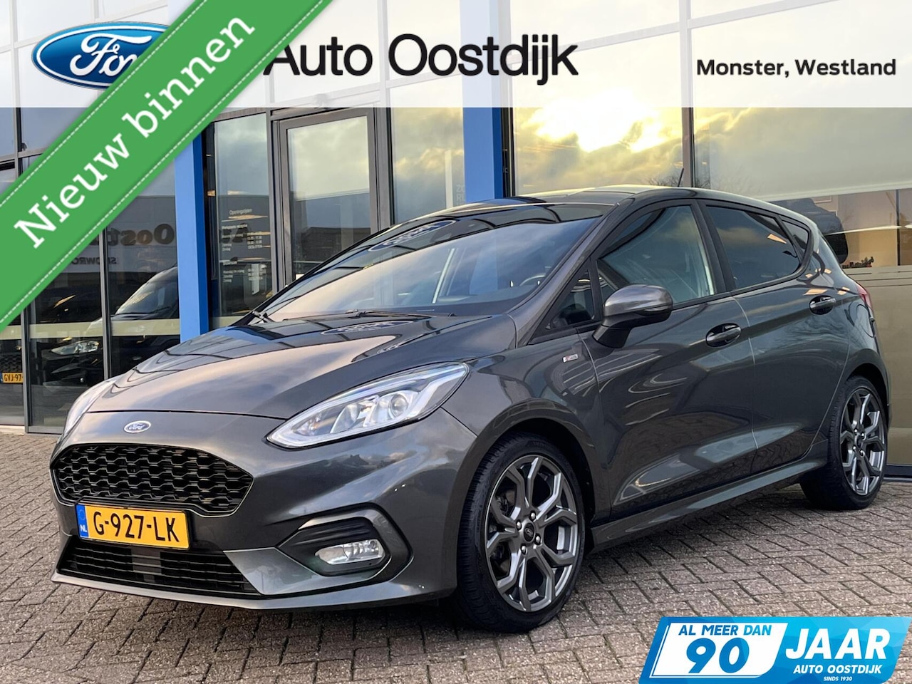 Ford Fiesta - 1.0 EcoBoost ST-Line 100PK Cruise Navi Climate Privacy Glass "17 Inch Velgen Full LED *Spo - AutoWereld.nl