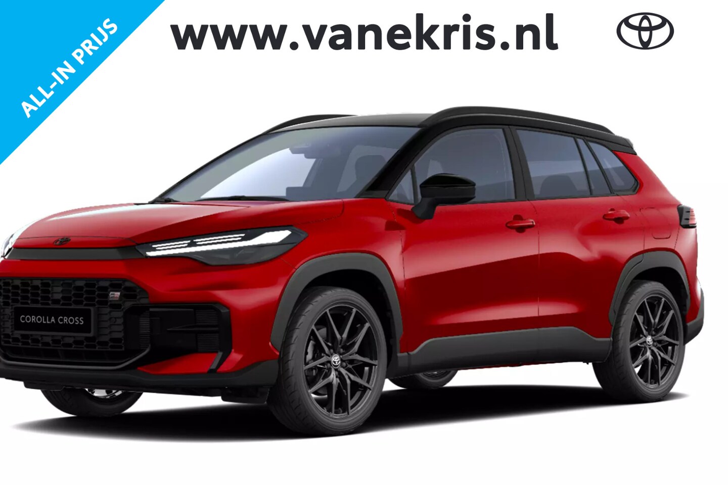 Toyota Corolla Cross - Hybrid 180 GR Sport Panoramisch dak, Nieuw en snel leverbaar (augustus 2026) met €2.000 in - AutoWereld.nl