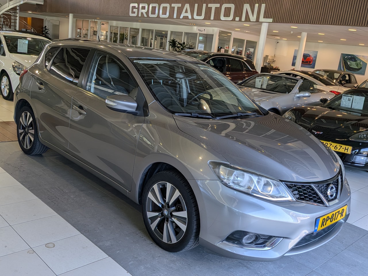 Nissan Pulsar - 1.2 DIG-T N-Connecta Airco, Cruise Control, Trekhaak, Stuurbekrachtiging - AutoWereld.nl