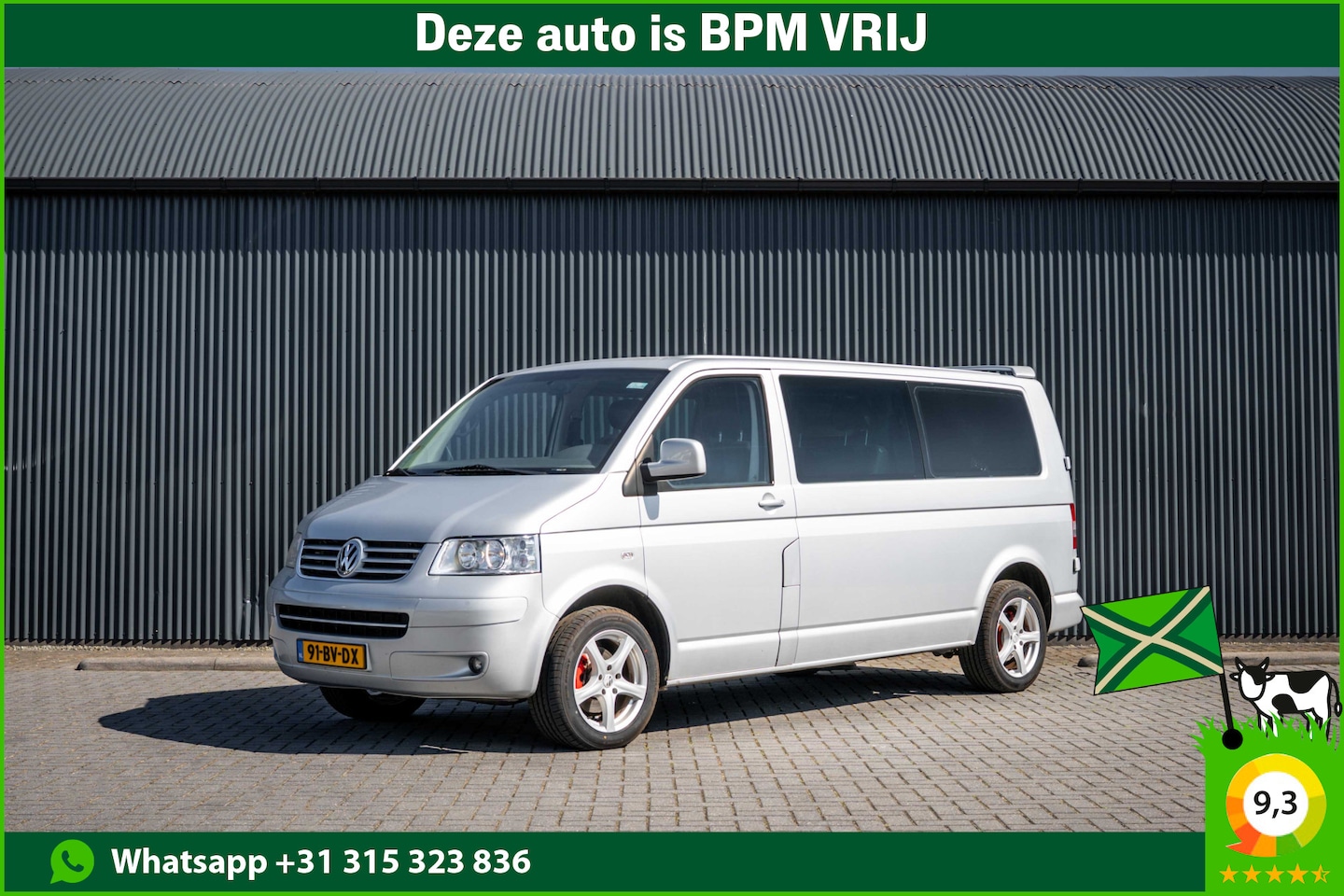 Volkswagen Transporter - T5 L2H1 | Marge | 2.5 TDI | DC 5-Zits | 130 PK | 1ste Eigenaar | Cruise | Navi | Airco | T - AutoWereld.nl