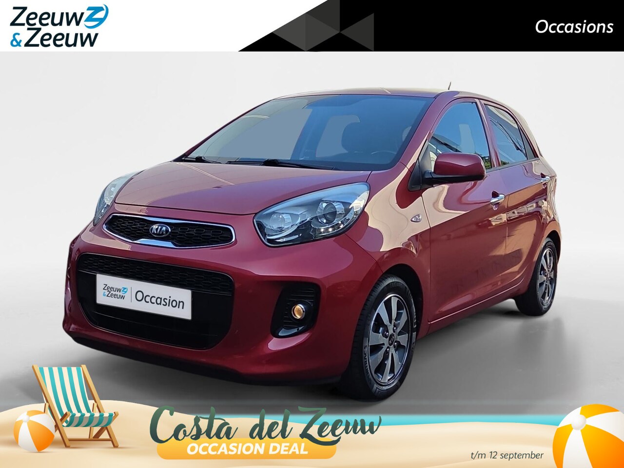 Kia Picanto - 1.0 First Edition Bluetooth | Climate & cruise control | Lichtmetalen velgen | Metallic la - AutoWereld.nl