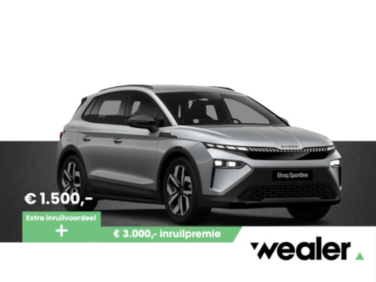 Skoda Elroq - 85 Sportline 286 PK | Trekhaak | Led Matrix | Elektrische achterklep | verlichte grille | - AutoWereld.nl