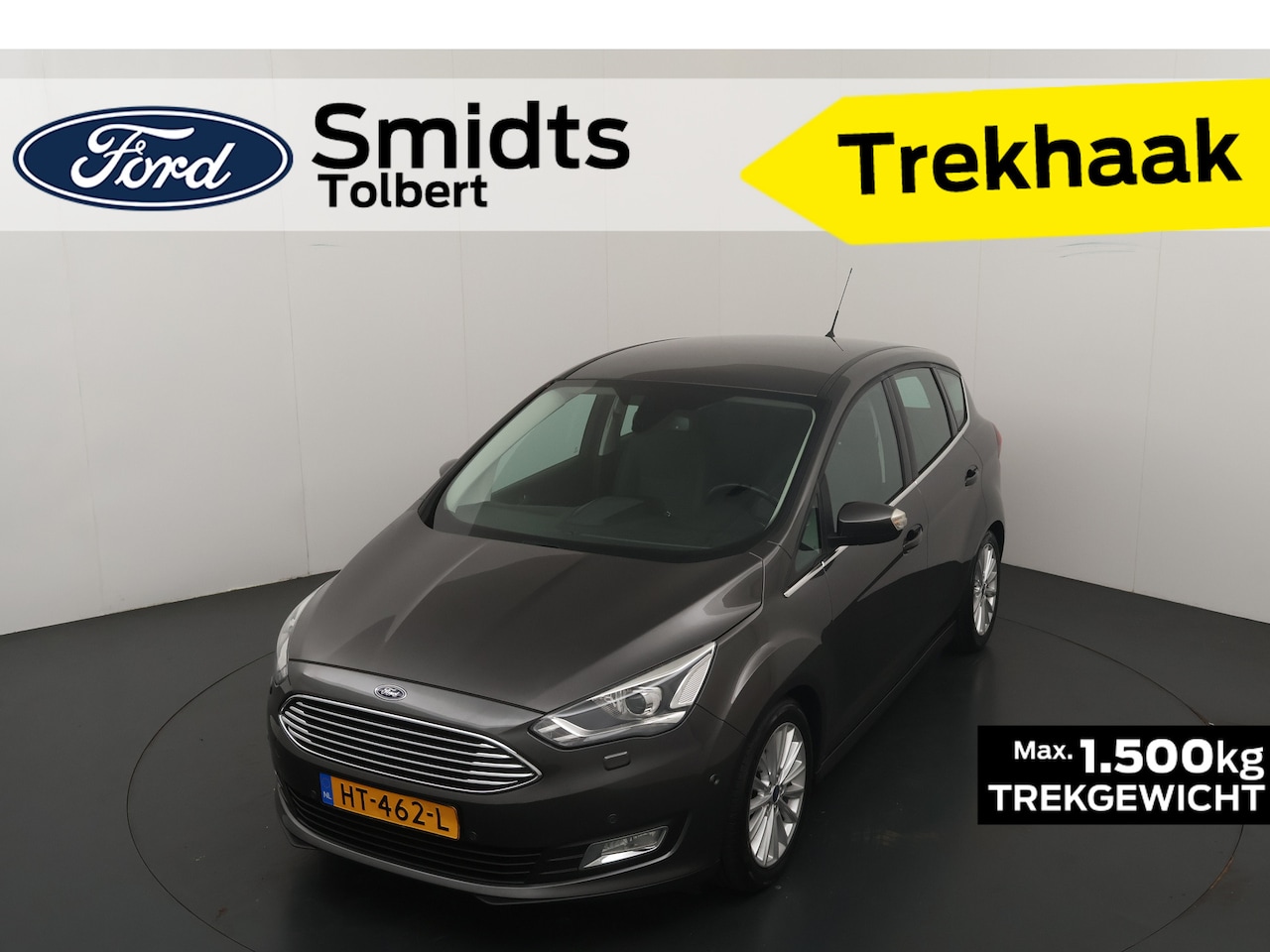 Ford C-Max - 150PK Titanium | Automaat | Trekhaak | Xenon | Park. sens V+A | Keyless | Elekt. klep | Vo - AutoWereld.nl
