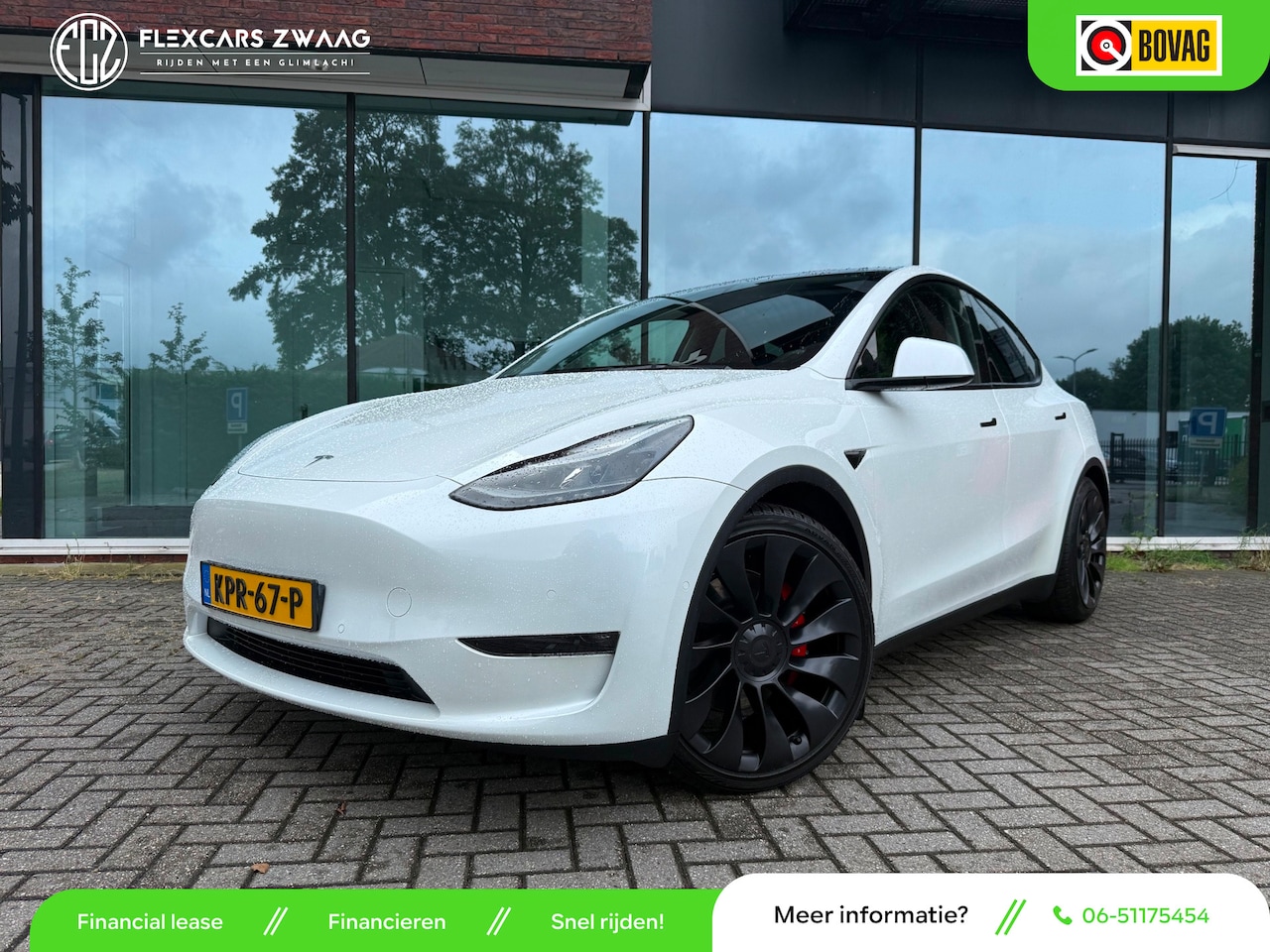 Tesla Model Y - Performance AWD 75 kWh - Automaat - Panodak - Leder - Navi - AutoWereld.nl