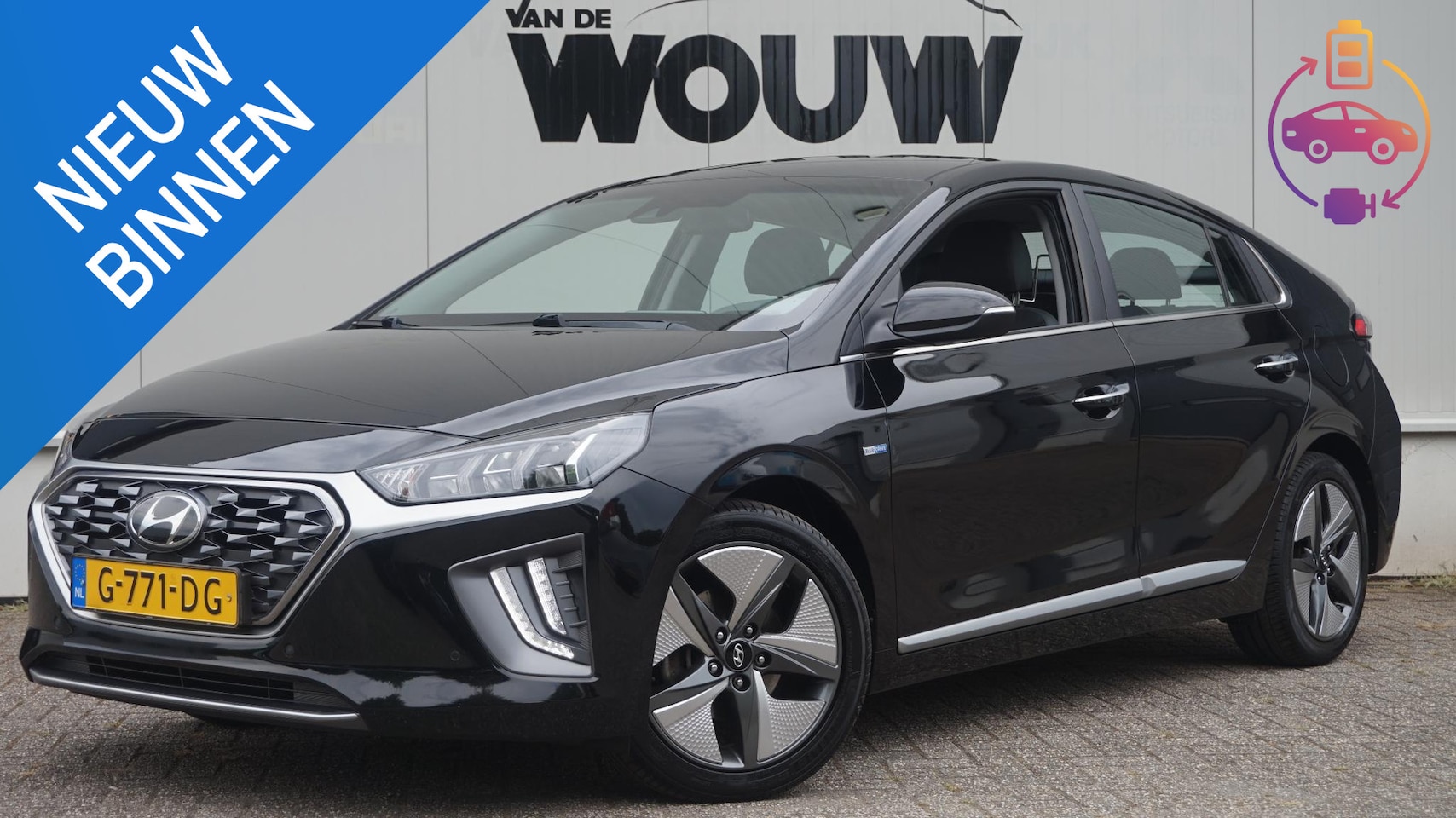 Hyundai IONIQ - 1.6 GDi Hybrid Premium Plus | Vol Opties | NL Auto | Elektr Stoelverst met Memory | Stoelk - AutoWereld.nl
