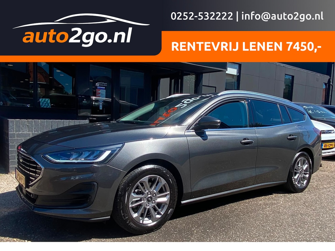Ford Focus Wagon - 1.0 AUT7 ECOBOOST HYBRID TITANIUM LEDER NAVI CAMERA DIGI-DASH APPLE-CARPLAY LED LMV PDC - AutoWereld.nl