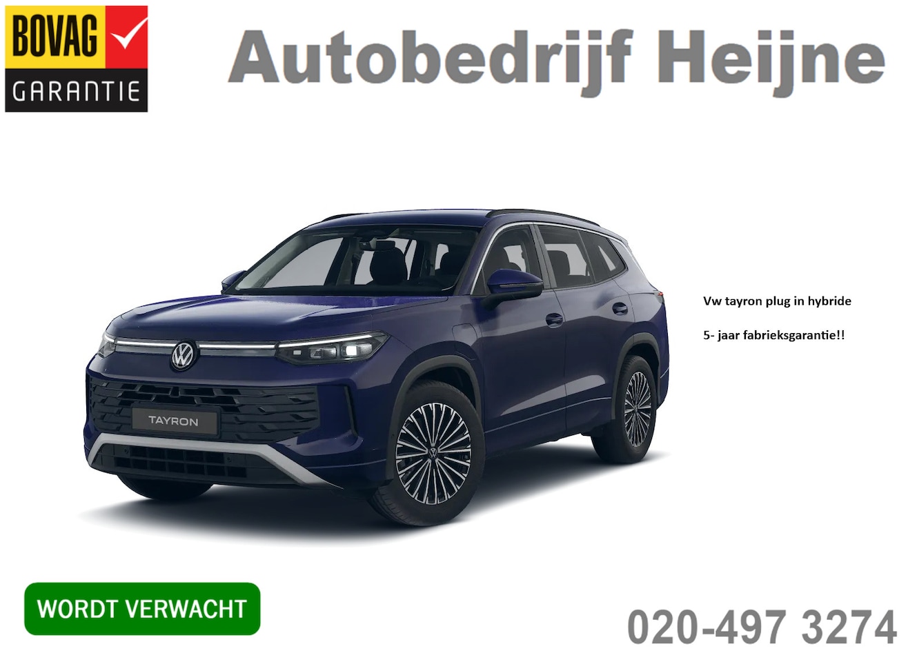 Volkswagen Tayron - 1.5 TSI 204PK eHybrid DSG LIFE TREKHAAK/IQ.LIGHT/CAMERA FABRIEKSGARANTIE (AUTO KOMT BINNEN - AutoWereld.nl