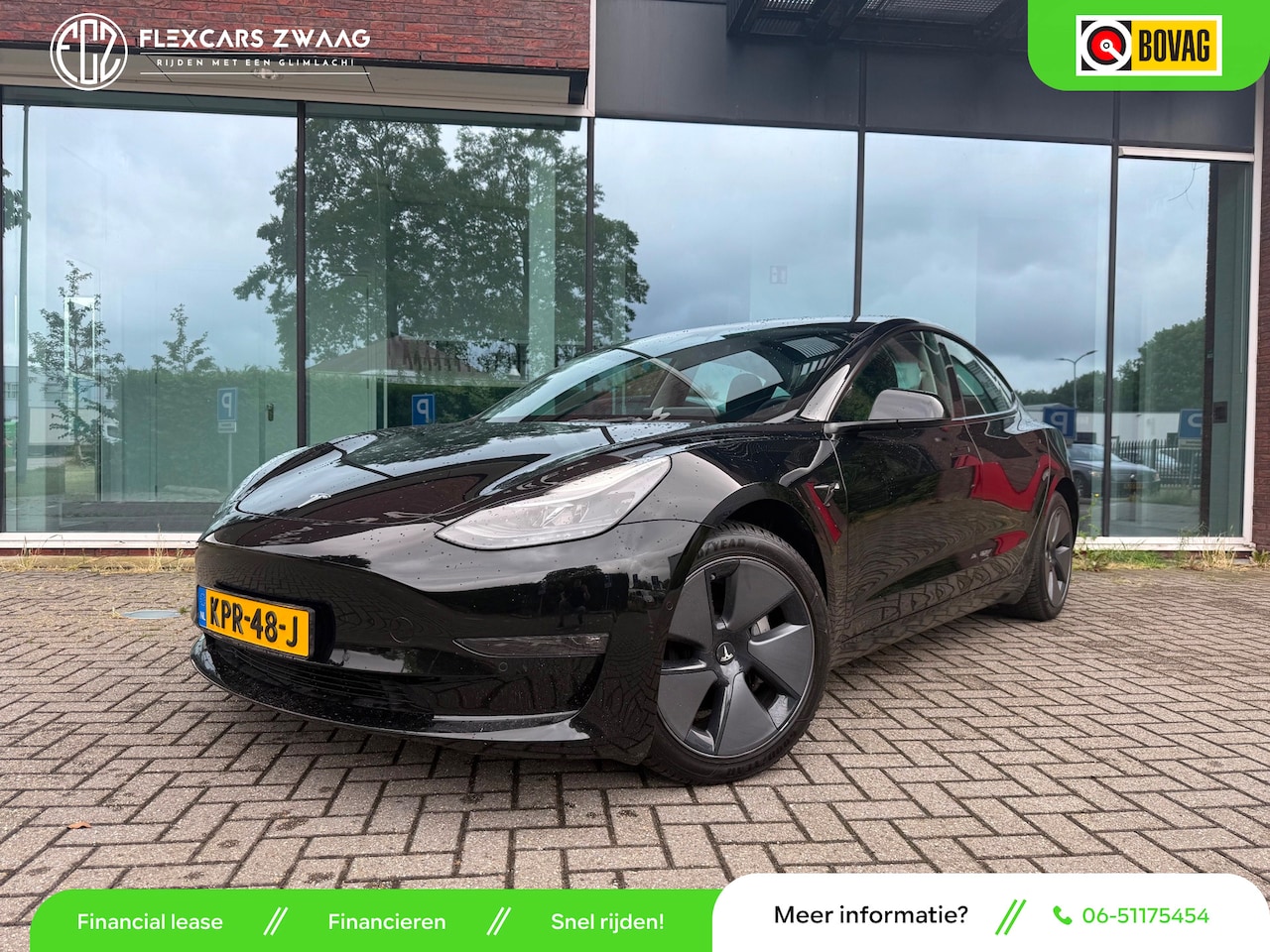 Tesla Model 3 - Long Range AWD 75 kWh - Automaat - Leder - Panodak - Navi - AutoWereld.nl