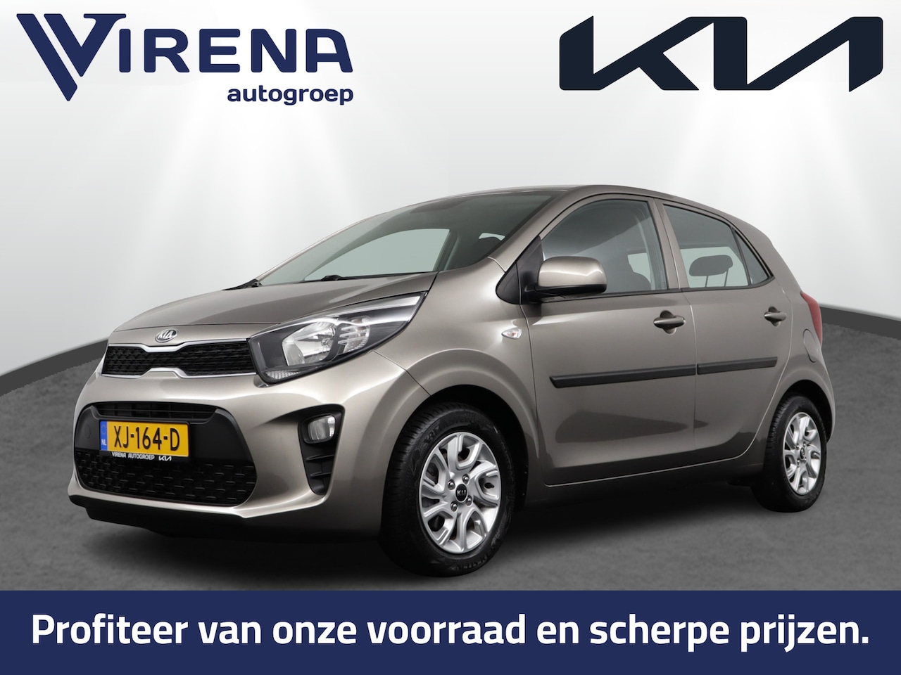 Kia Picanto - 1.0 CVVT ComfortPlusLine Navigator - Navigatie - Airco - Cruise Controle - All season band - AutoWereld.nl