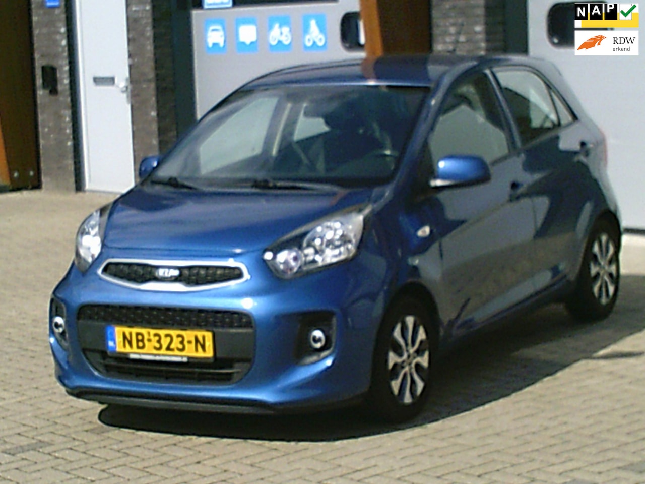 Kia Picanto - 1.0 CVVT EconomyPlusLine Airco Stuurbekr Navi/Usb/Aux LM-V - AutoWereld.nl