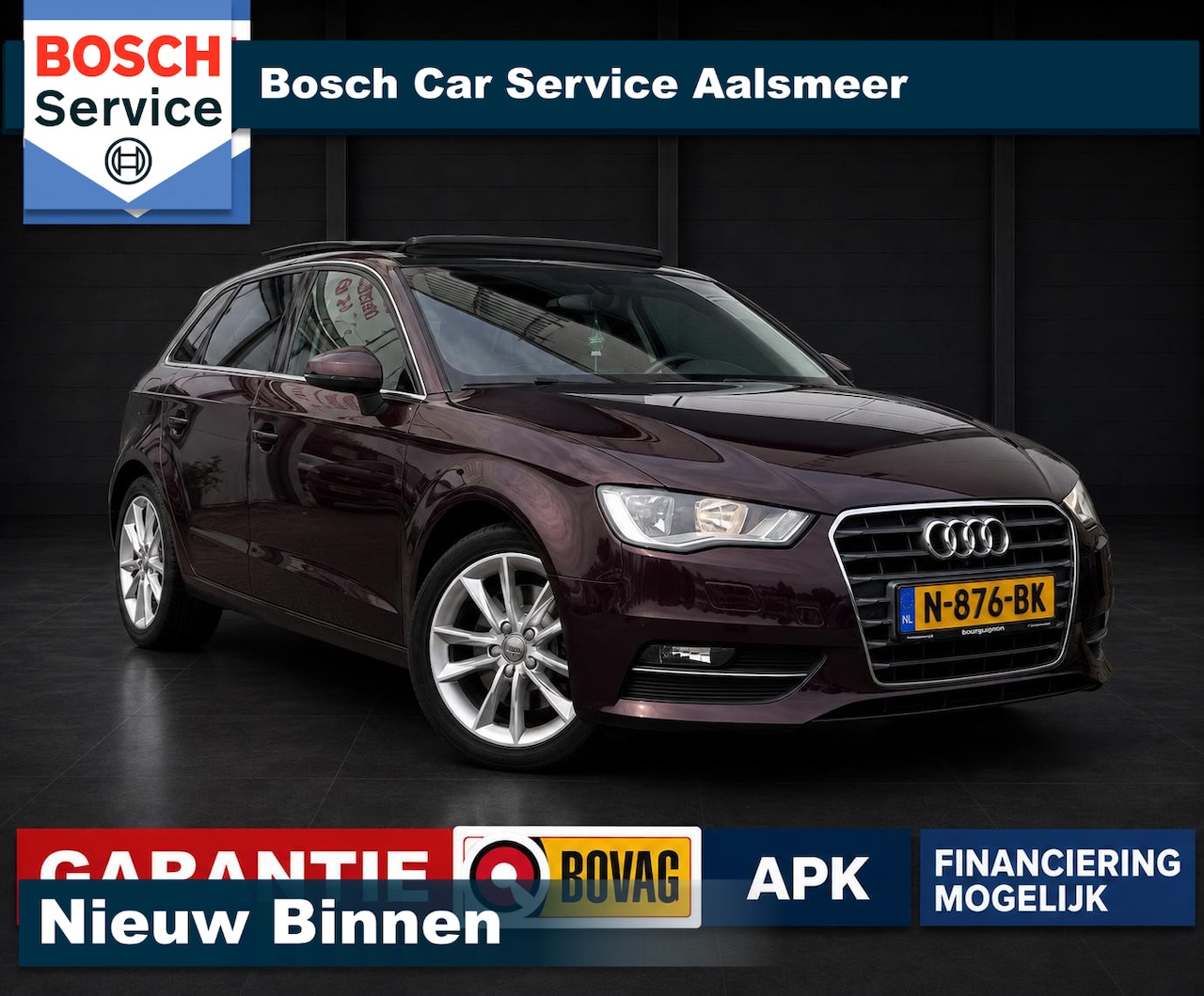 Audi A3 Sportback - 1.8 TFSI Ambition Pro Line S / Pano / Stoelverw. / Airco / Garantie / - AutoWereld.nl