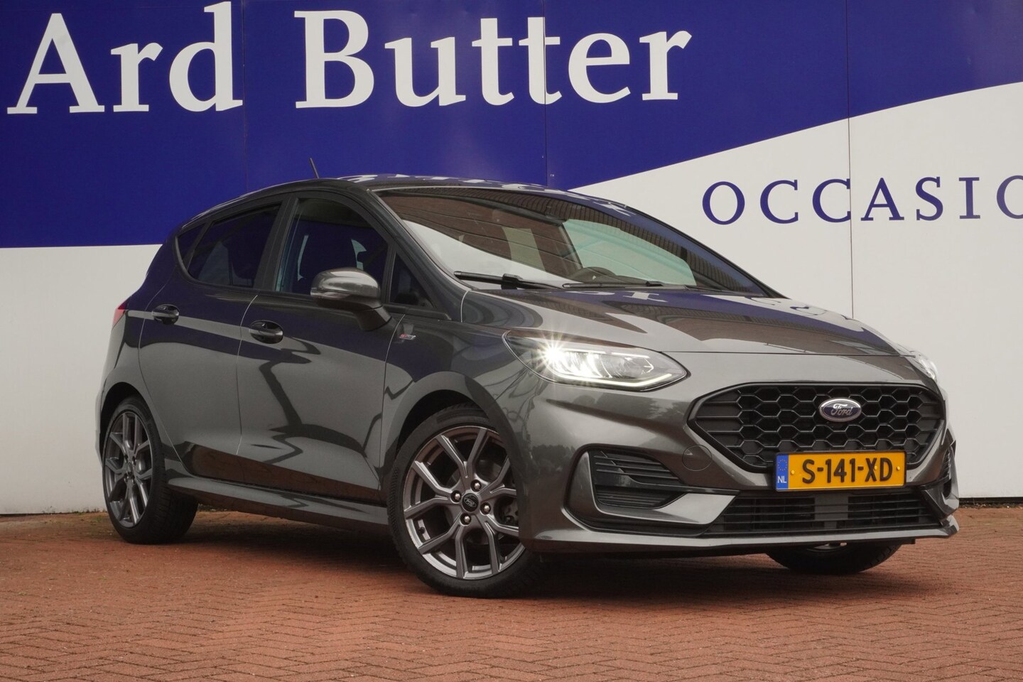Ford Fiesta - 1.0 EcoBoost Hybrid ST-Line+Full-Led+Navigatie+stoel&stuur-verw+17"Lmv+Privacy-Glass=ORIG/ - AutoWereld.nl