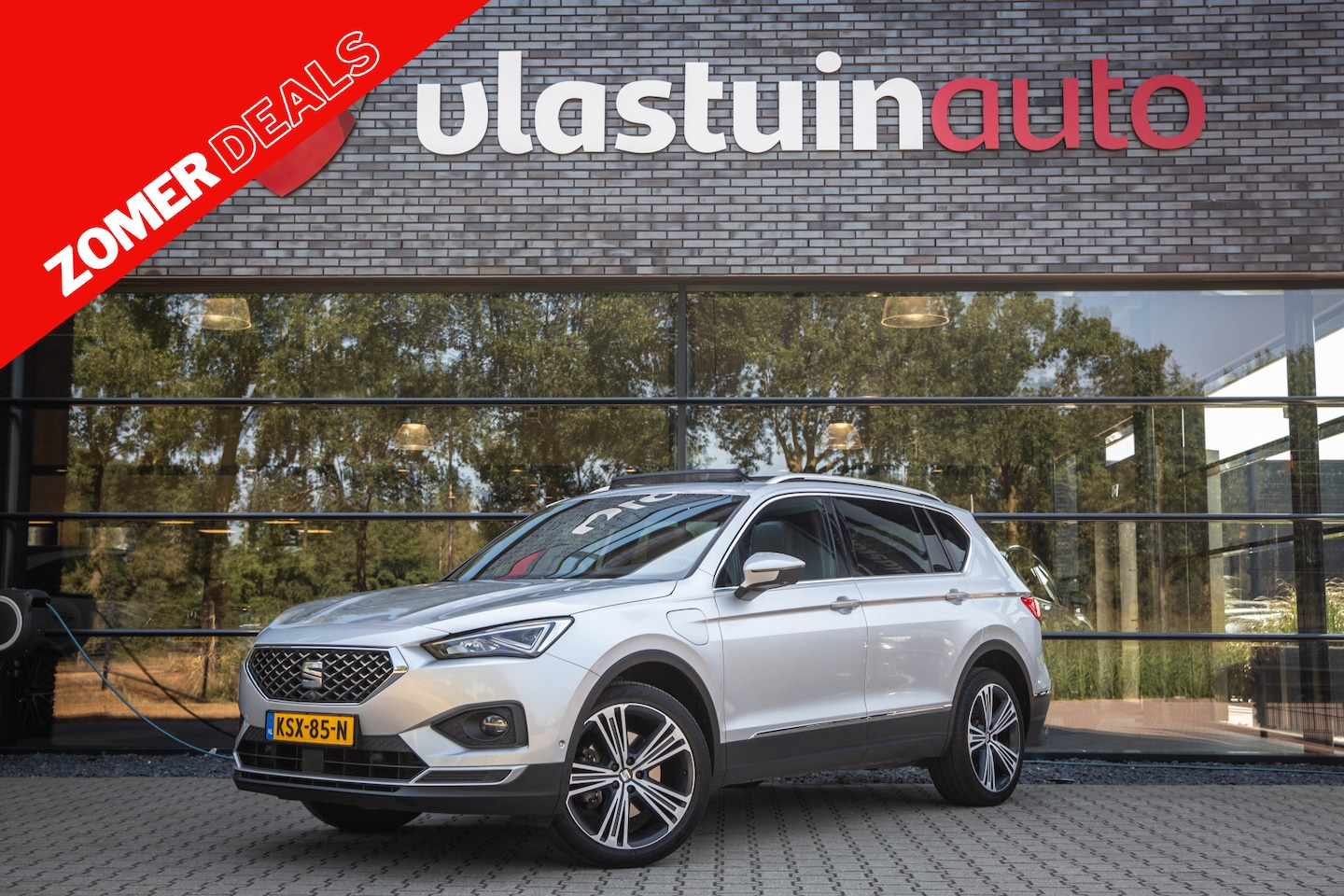 SEAT Tarraco - 1.4 TSI e-Hybrid PHEV Xcellence 1.4 TSI e-Hybrid PHEV Xcellence , SOH 91,1%, Trekhaak, Panoramadak, Apple Carplay, Adaptiv - AutoWereld.nl