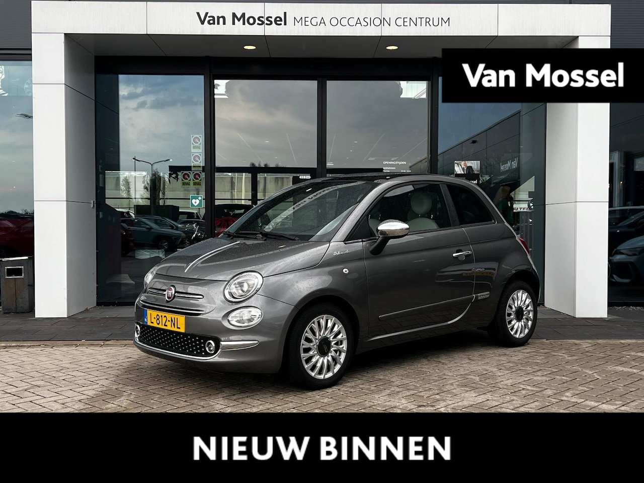 Fiat 500 - 1.0 Hybrid Dolcevita | PANO | Cruise Control | Bluetooth | Airco | DAB | Lichtmetalen velg - AutoWereld.nl