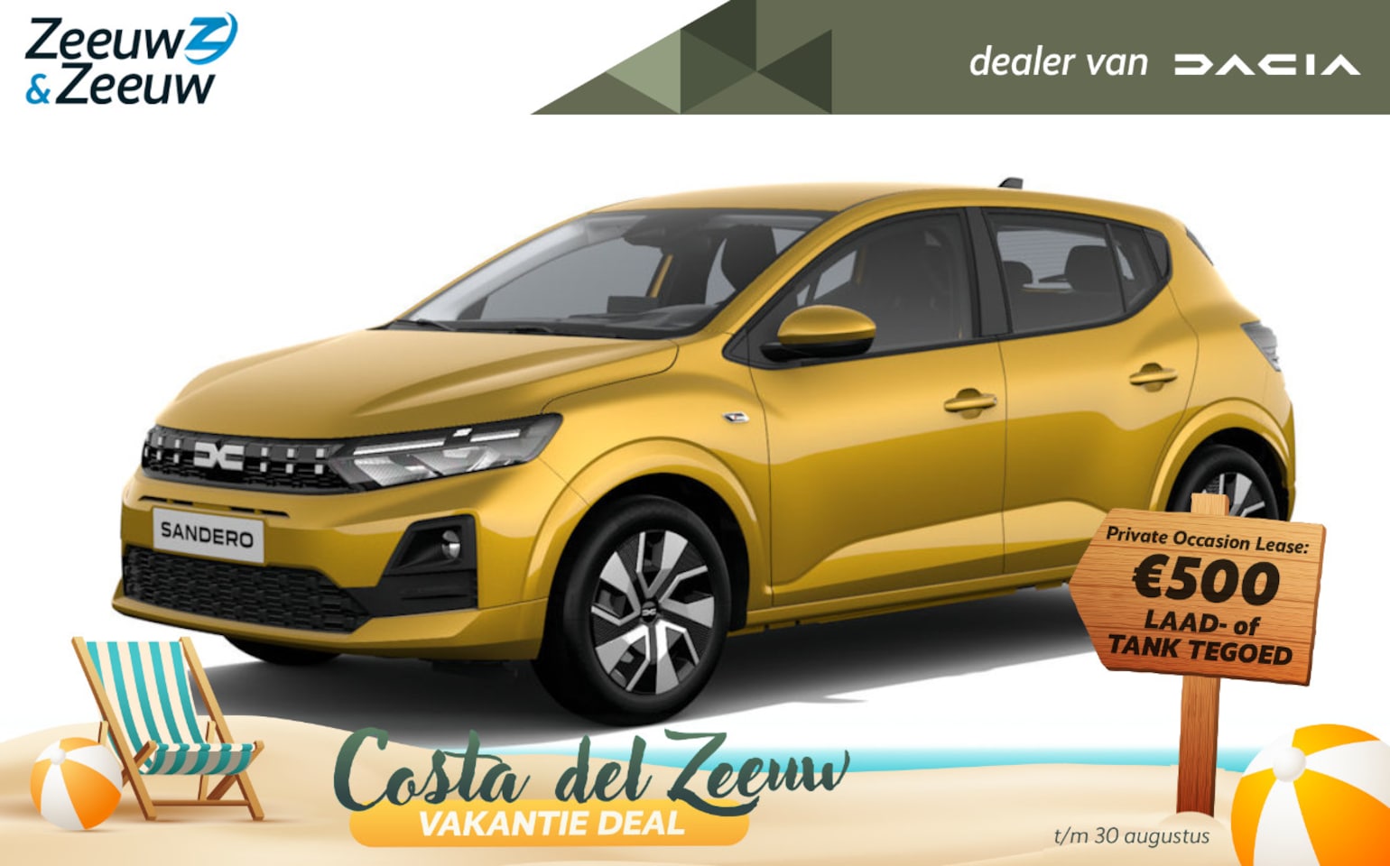Dacia Sandero - 1.8L Full Hybrid 155pk Expression | NU te bestellen bij Zeeuw & Zeeuw | De zuinige, kracht - AutoWereld.nl